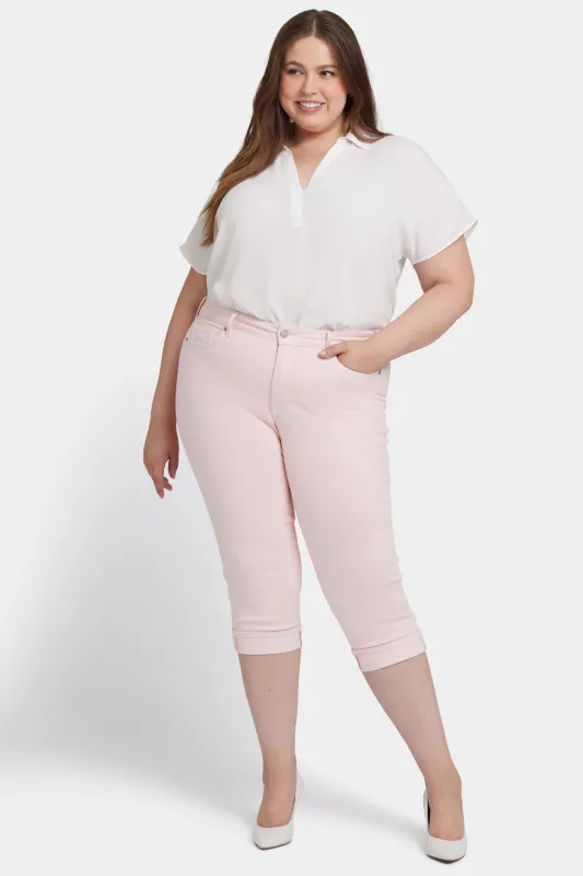 Marilyn Straight Crop Jeans In Plus Size - Crystal Pink sold by NYDJ