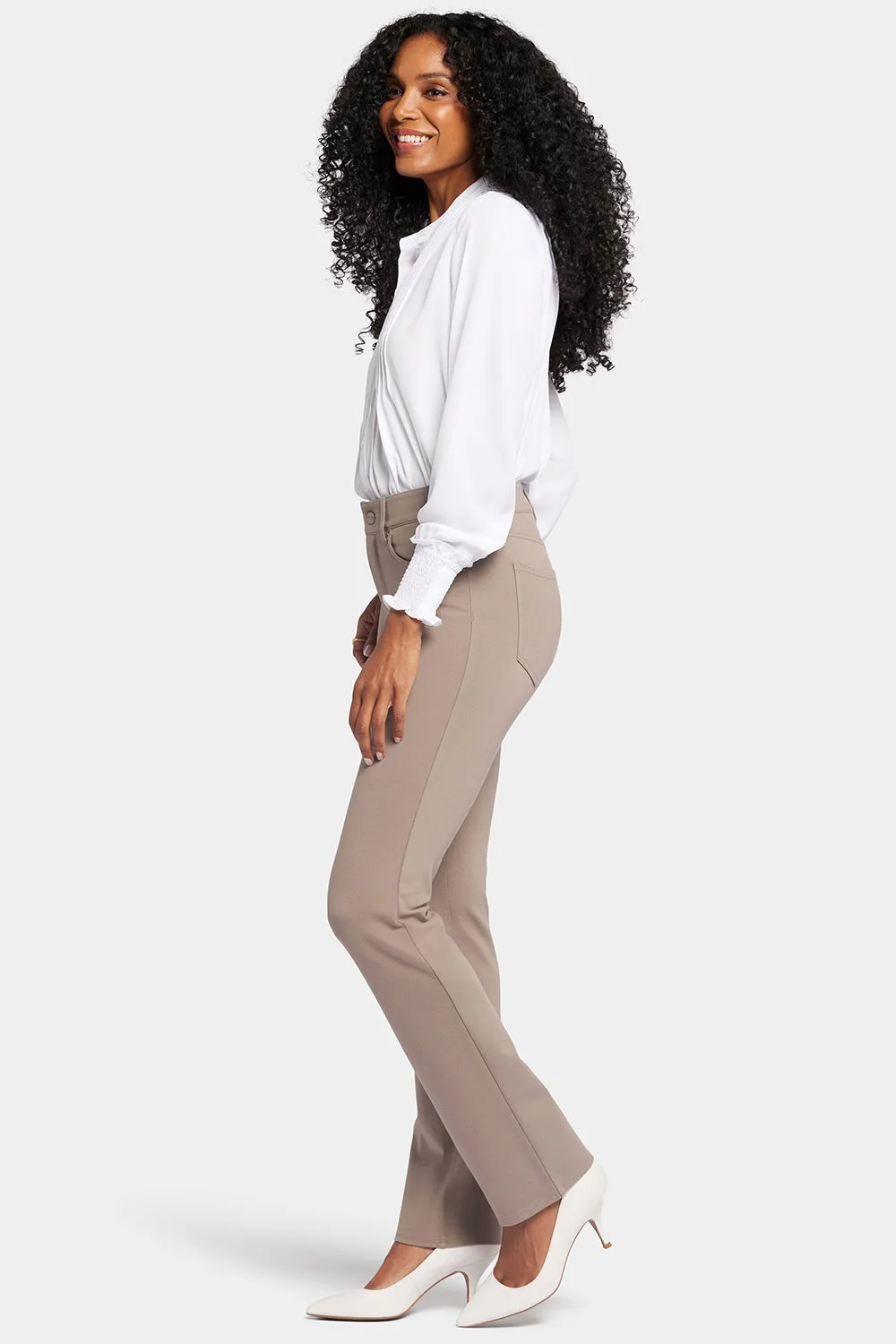 Marilyn Straight Pants - Saddlewood sold by NYDJ product image thumbnail 5