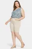 Briella 11 Inch Denim Shorts In Plus Size - Feather sold by NYDJ