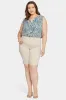 Briella 11 Inch Denim Shorts In Plus Size - Feather sold by NYDJ