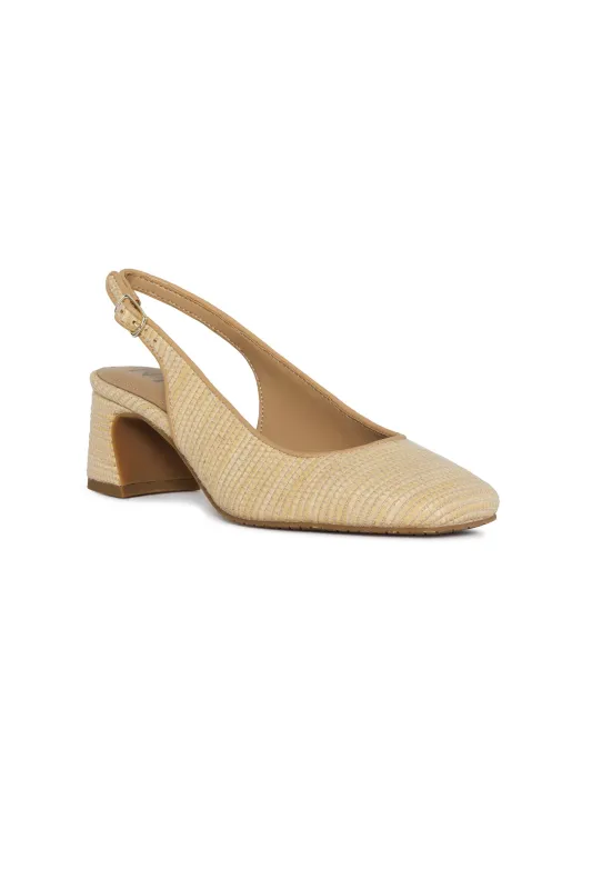 Faelynn Slingback Heels - Natural sold by NYDJ