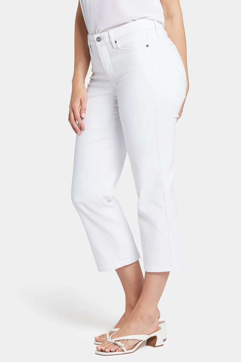 Relaxed Piper Crop Jeans - Optic White sold by NYDJ product image thumbnail 3