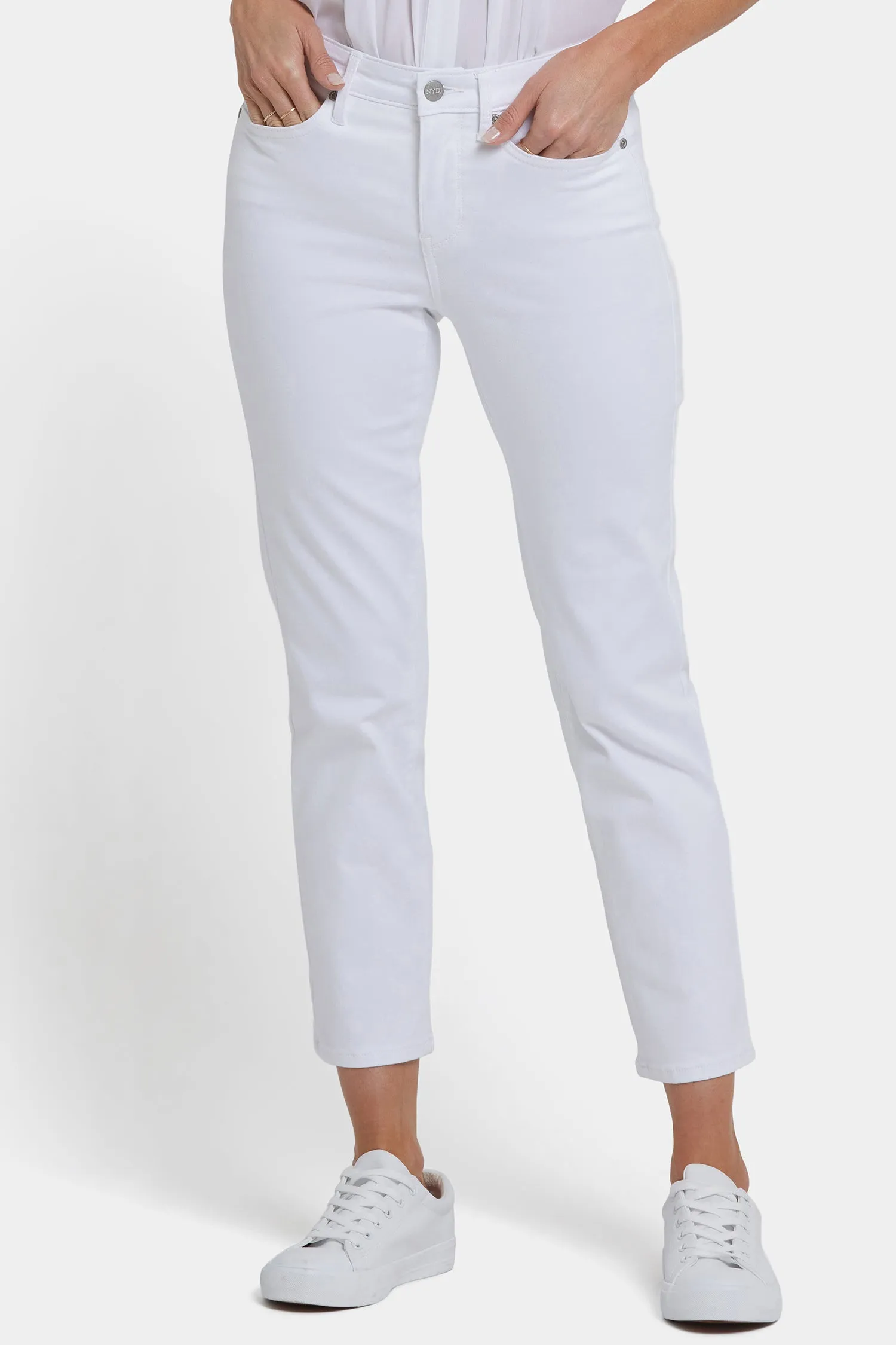 Sheri Slim Ankle Jeans - Optic White sold by NYDJ product image thumbnail 4