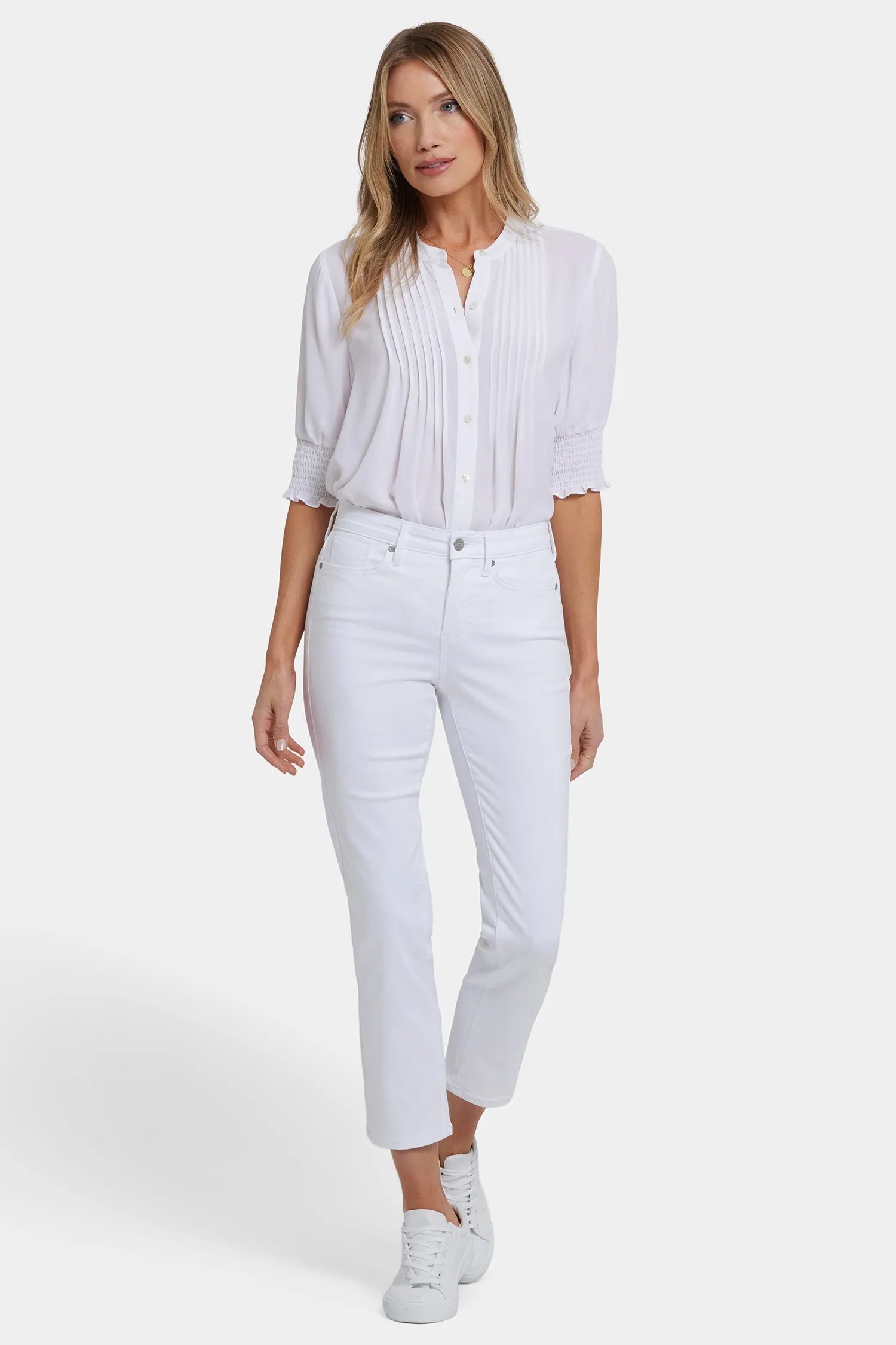 Sheri Slim Ankle Jeans - Optic White sold by NYDJ