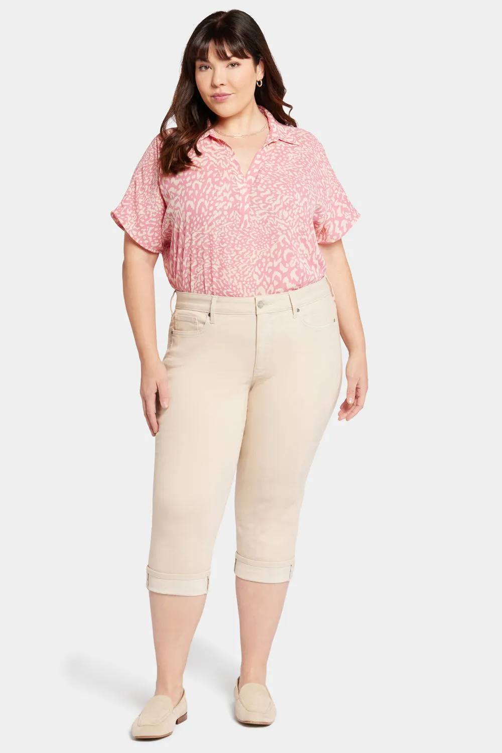 Marilyn Straight Crop Jeans In Plus Size - Feather sold by NYDJ product image thumbnail 4