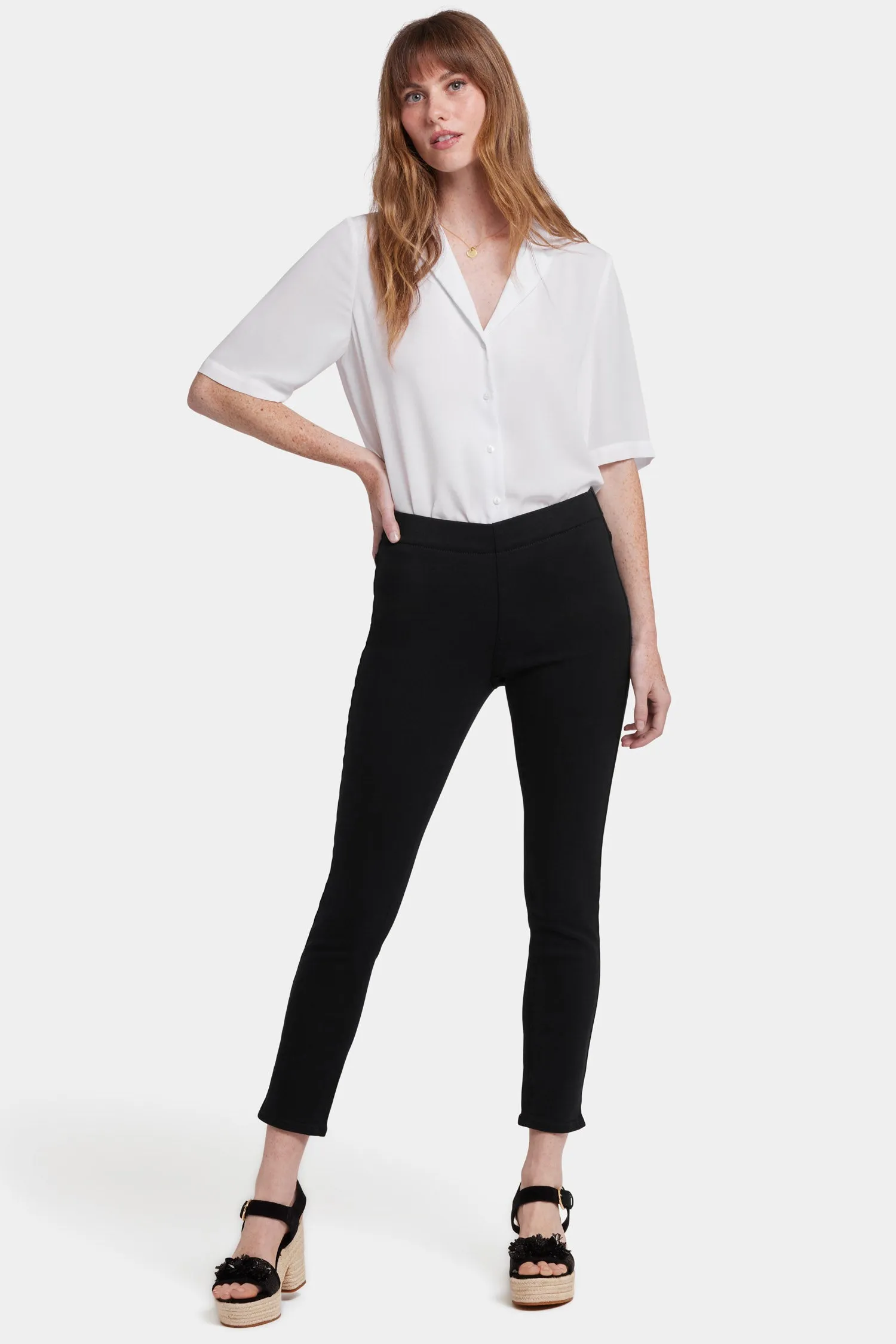 Ami Skinny Ankle Pull-On Jeans - Overdye Black sold by NYDJ product image thumbnail 4