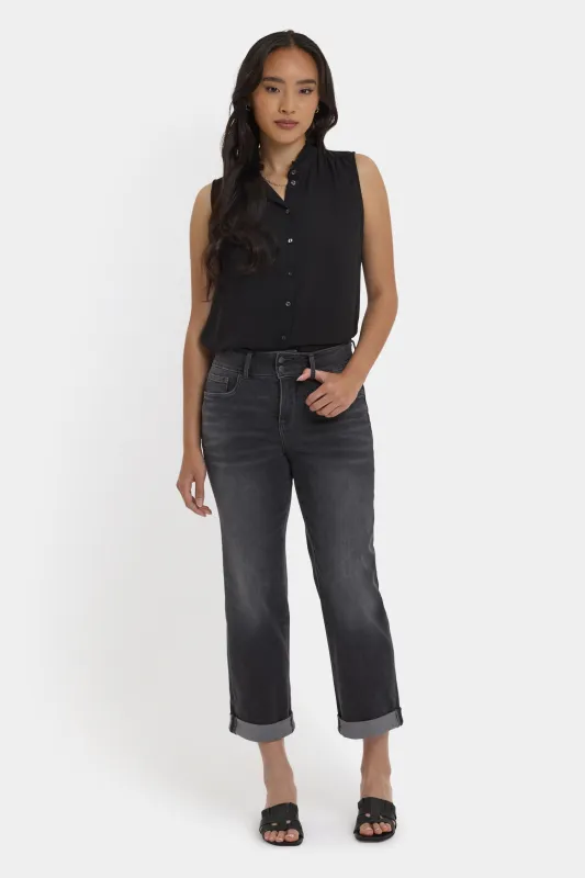 Bailey Relaxed Straight Crop Jeans - Castile Dream sold by NYDJ