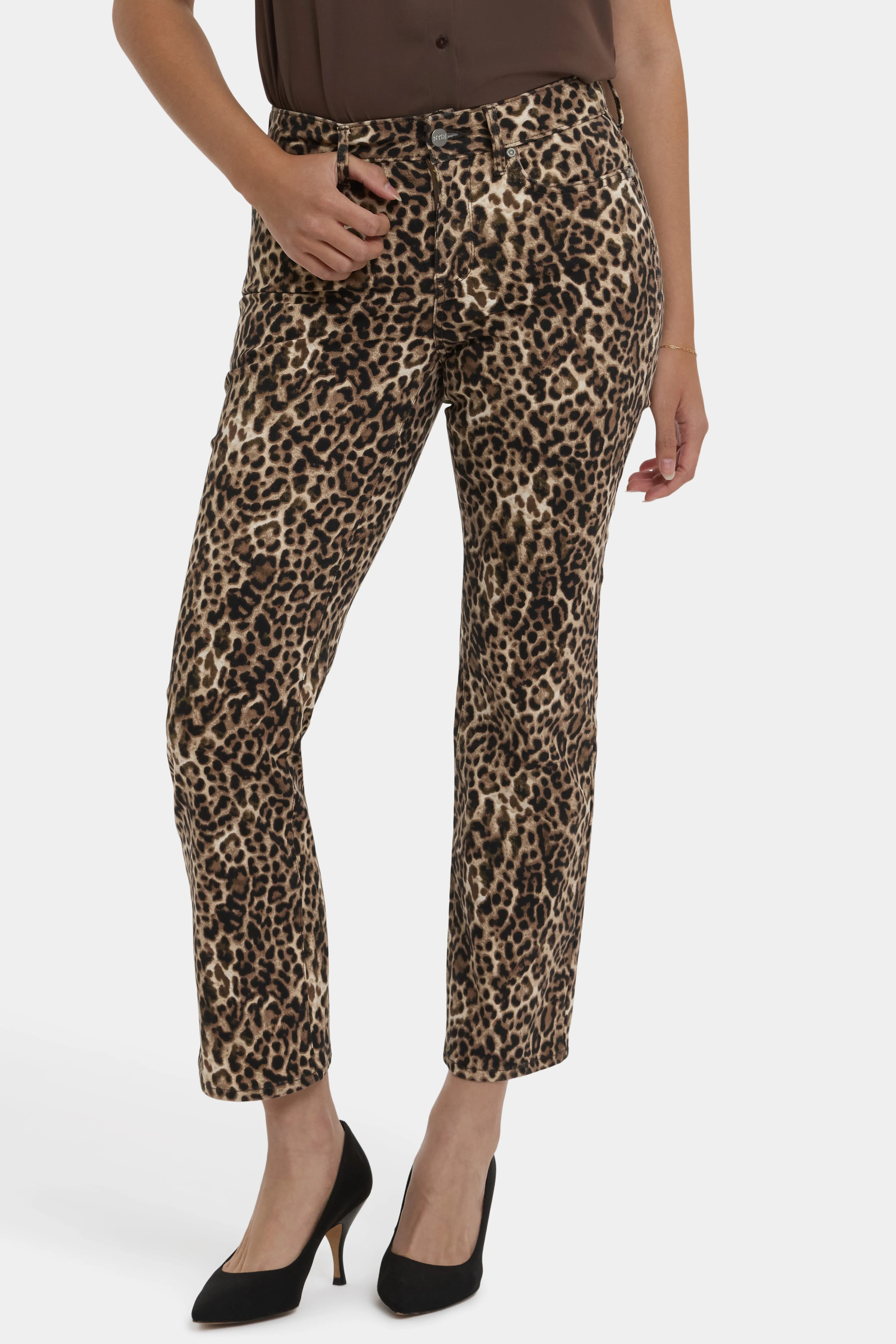 Marilyn Straight Ankle Jeans - Savanna Leopard sold by NYDJ product image thumbnail 5