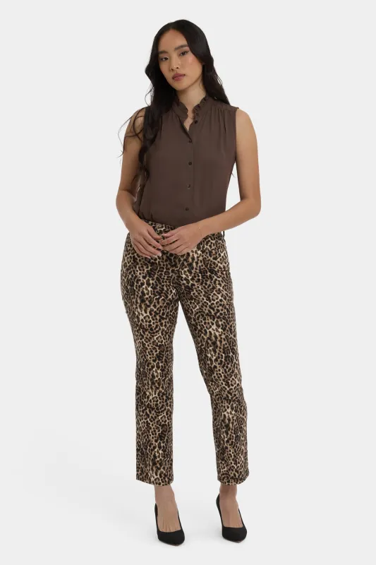 Marilyn Straight Ankle Jeans - Savanna Leopard sold by NYDJ