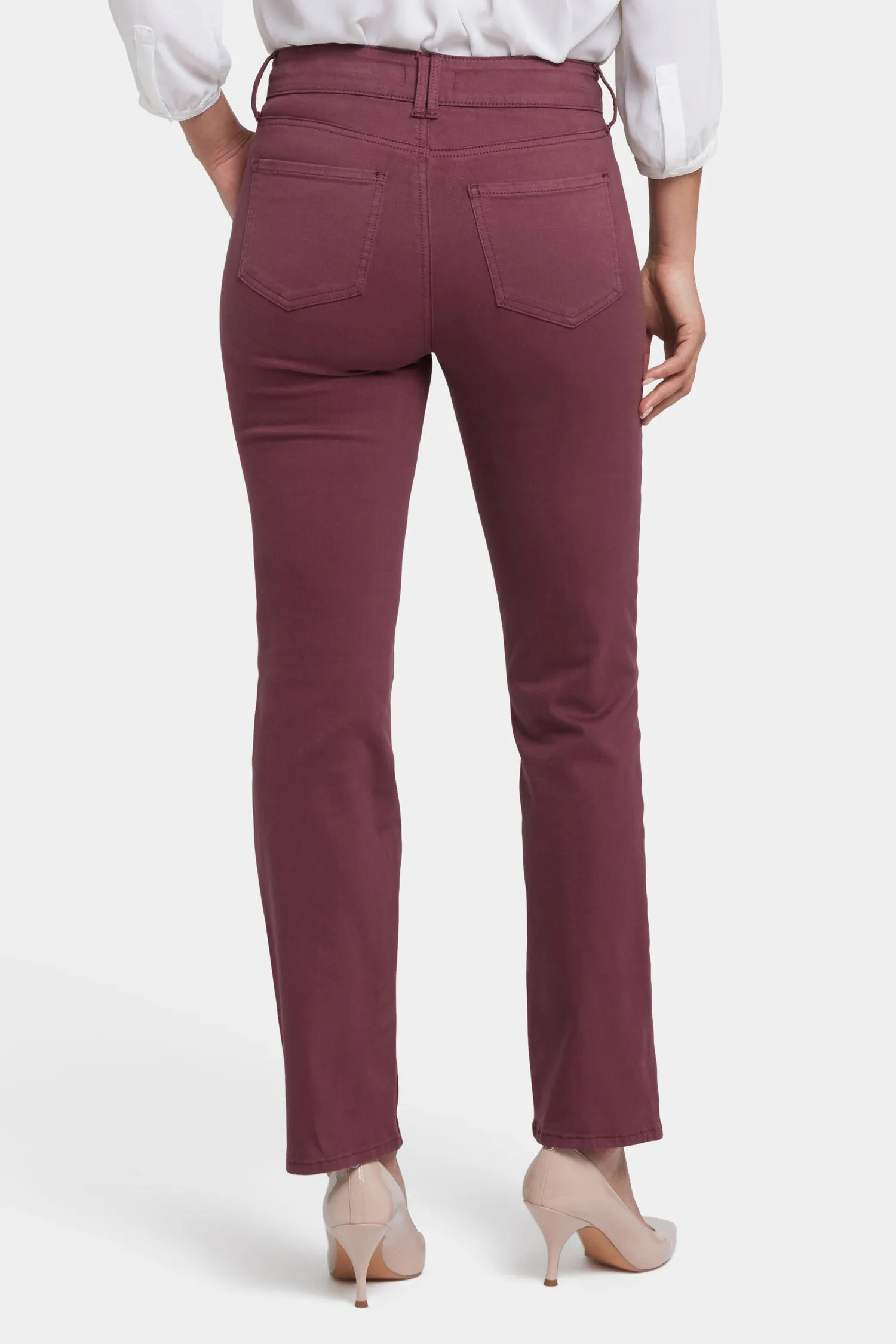 Marilyn Straight Jeans - Dark Cherry sold by NYDJ product image thumbnail 2