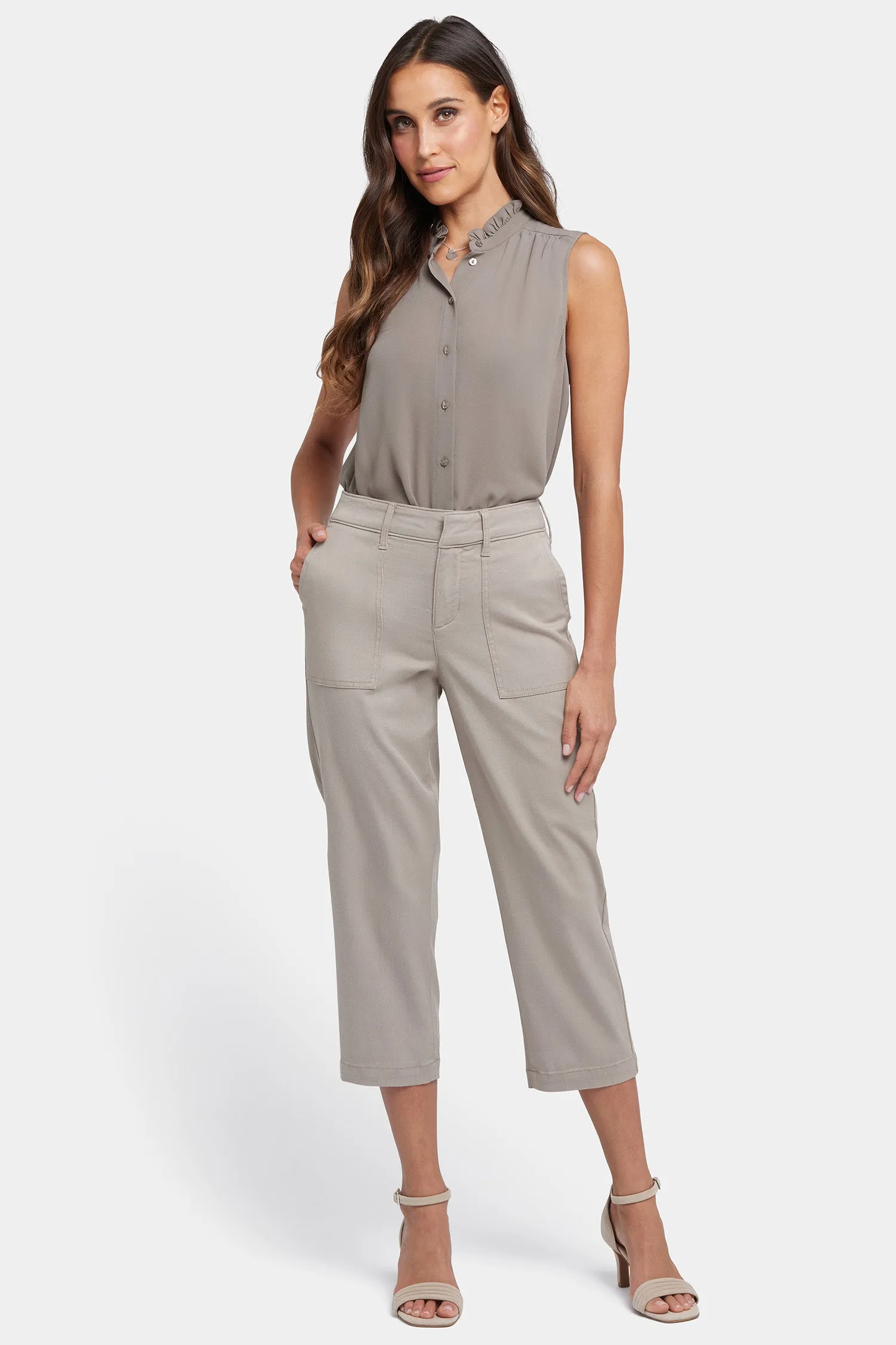 Utility Pants In Petite - Saddlewood sold by NYDJ product image thumbnail 5