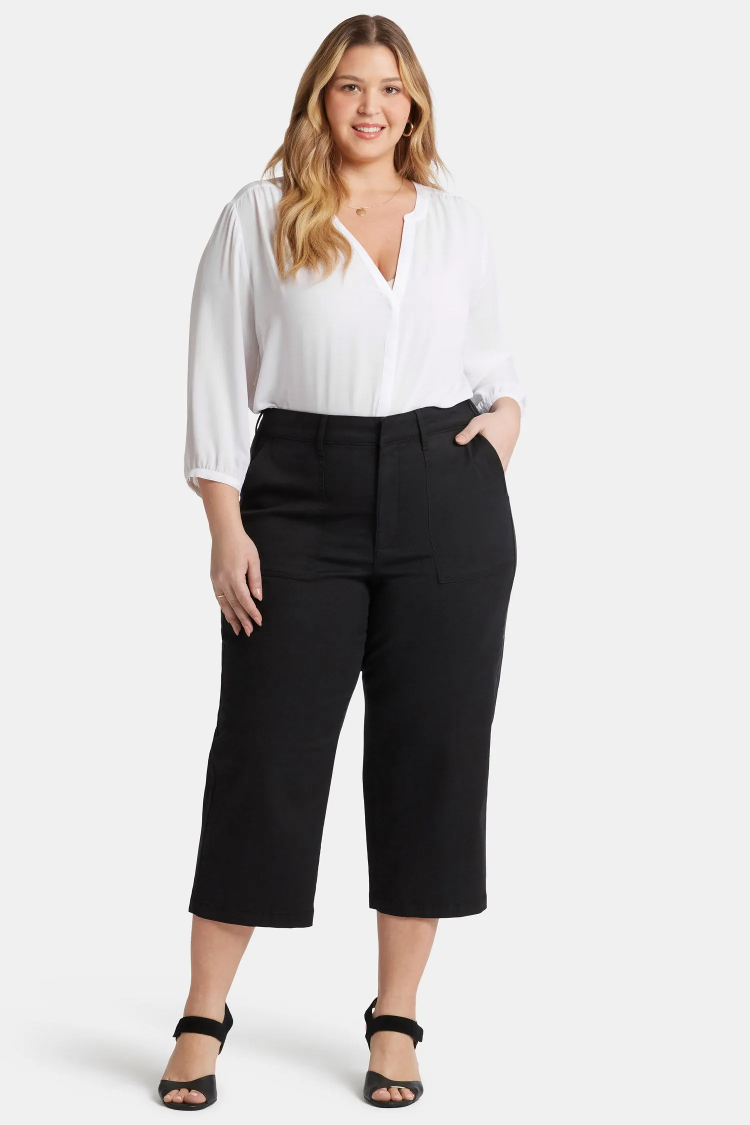 Utility Pants In Plus Size - Black sold by NYDJ