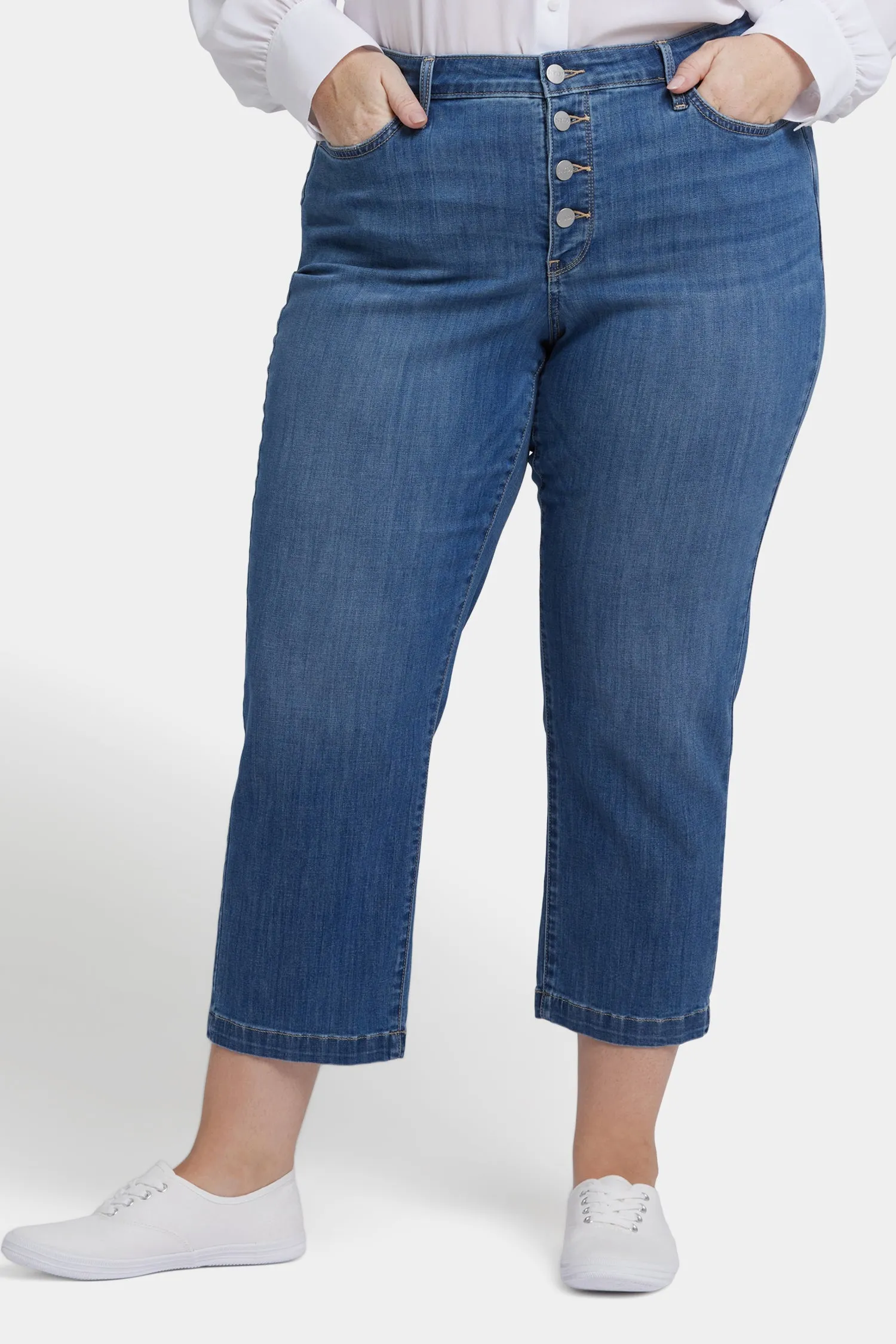 Relaxed Piper Crop Jeans In Plus Size - Costa Brava sold by NYDJ product image thumbnail 4