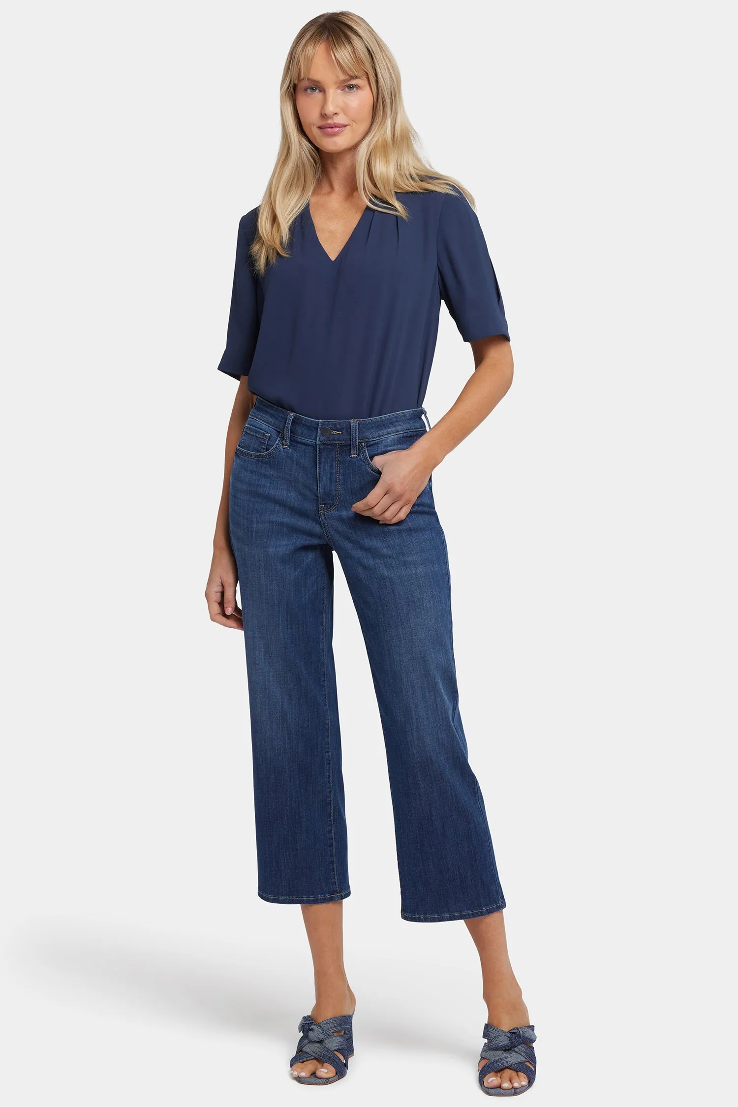 Relaxed Piper Crop Jeans In Petite - Rio Rapids sold by NYDJ