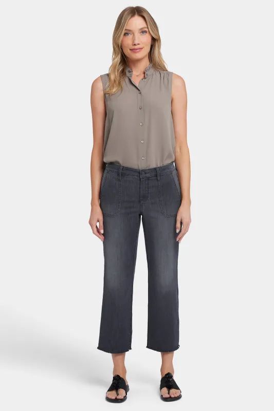 Relaxed Piper Crop Jeans In Petite - Castile Dream sold by NYDJ