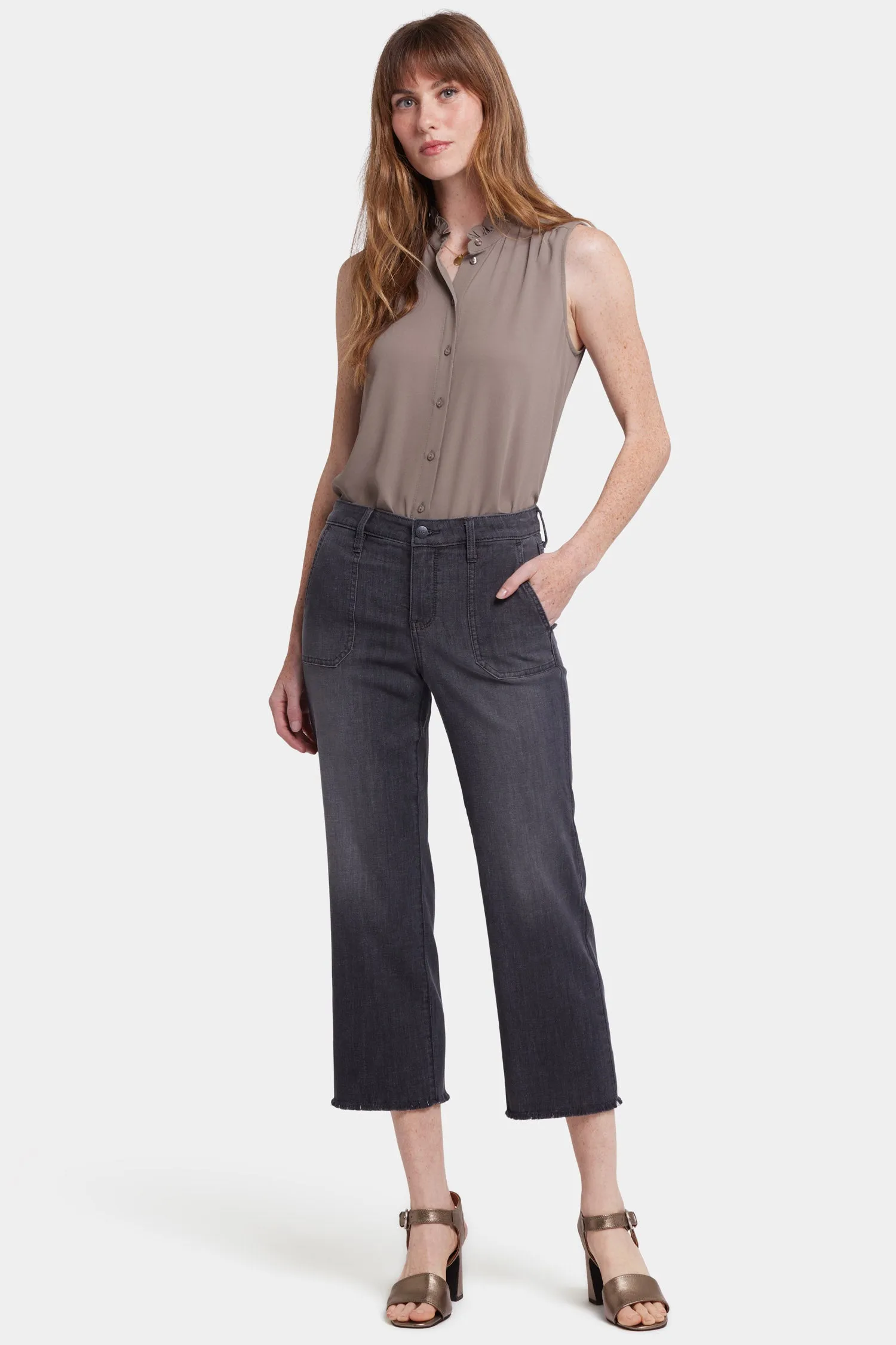 Relaxed Piper Crop Jeans - Castile Dream sold by NYDJ