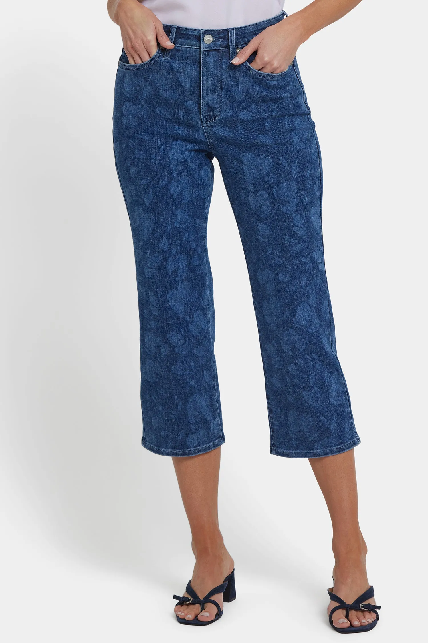 Joni Relaxed Capri Jeans In Petite - Indigo Bella sold by NYDJ product image thumbnail 5