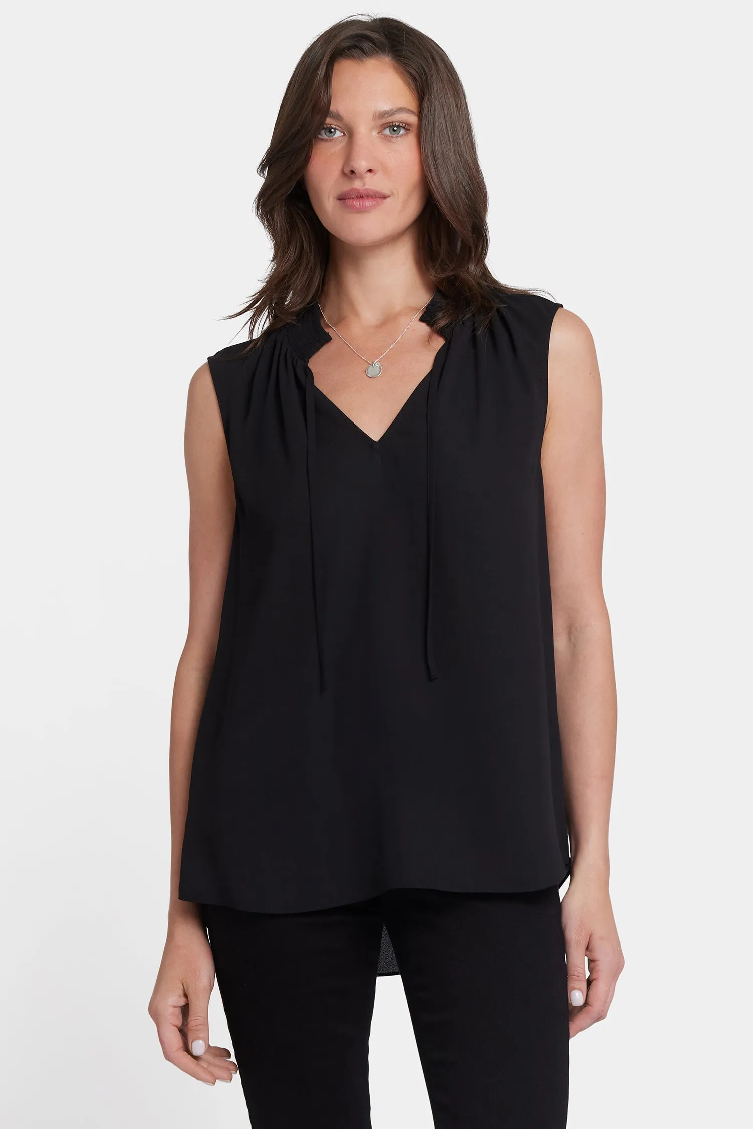 Sleeveless Gemma Blouse - Black sold by NYDJ