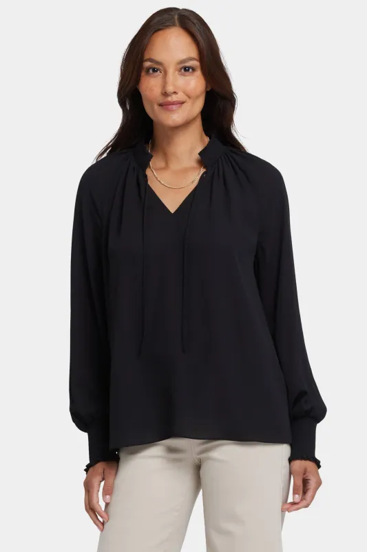 Gemma Blouse - Black sold by NYDJ