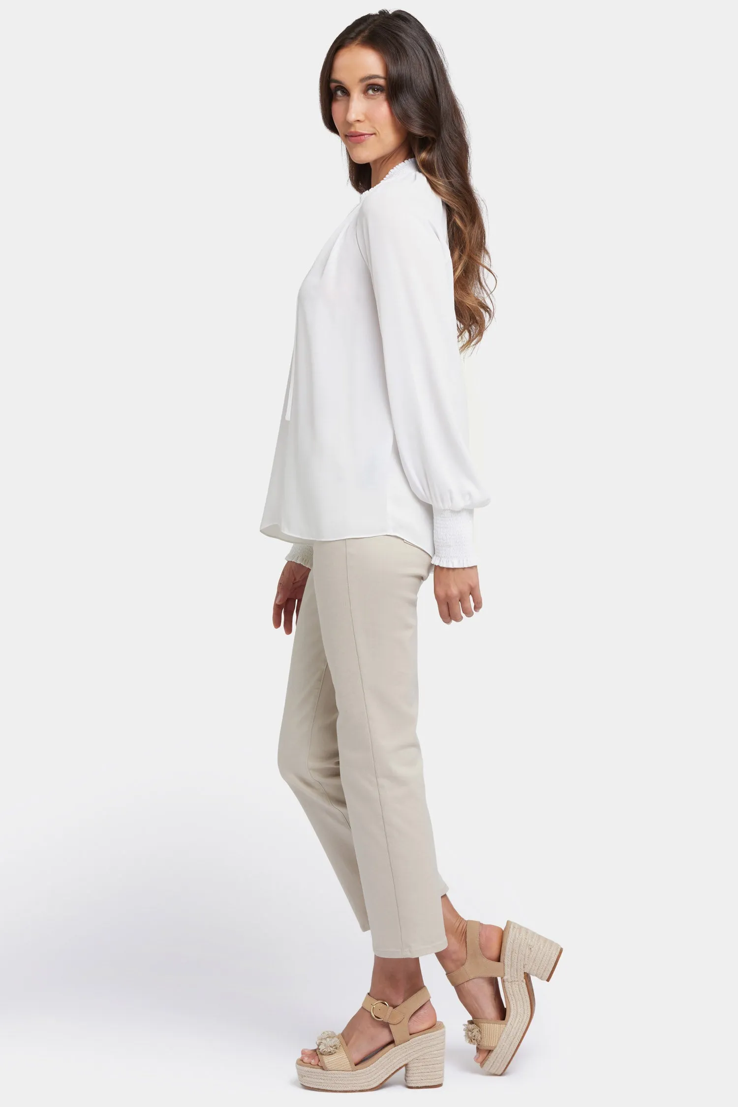Gemma Blouse - Optic White sold by NYDJ product image thumbnail 4
