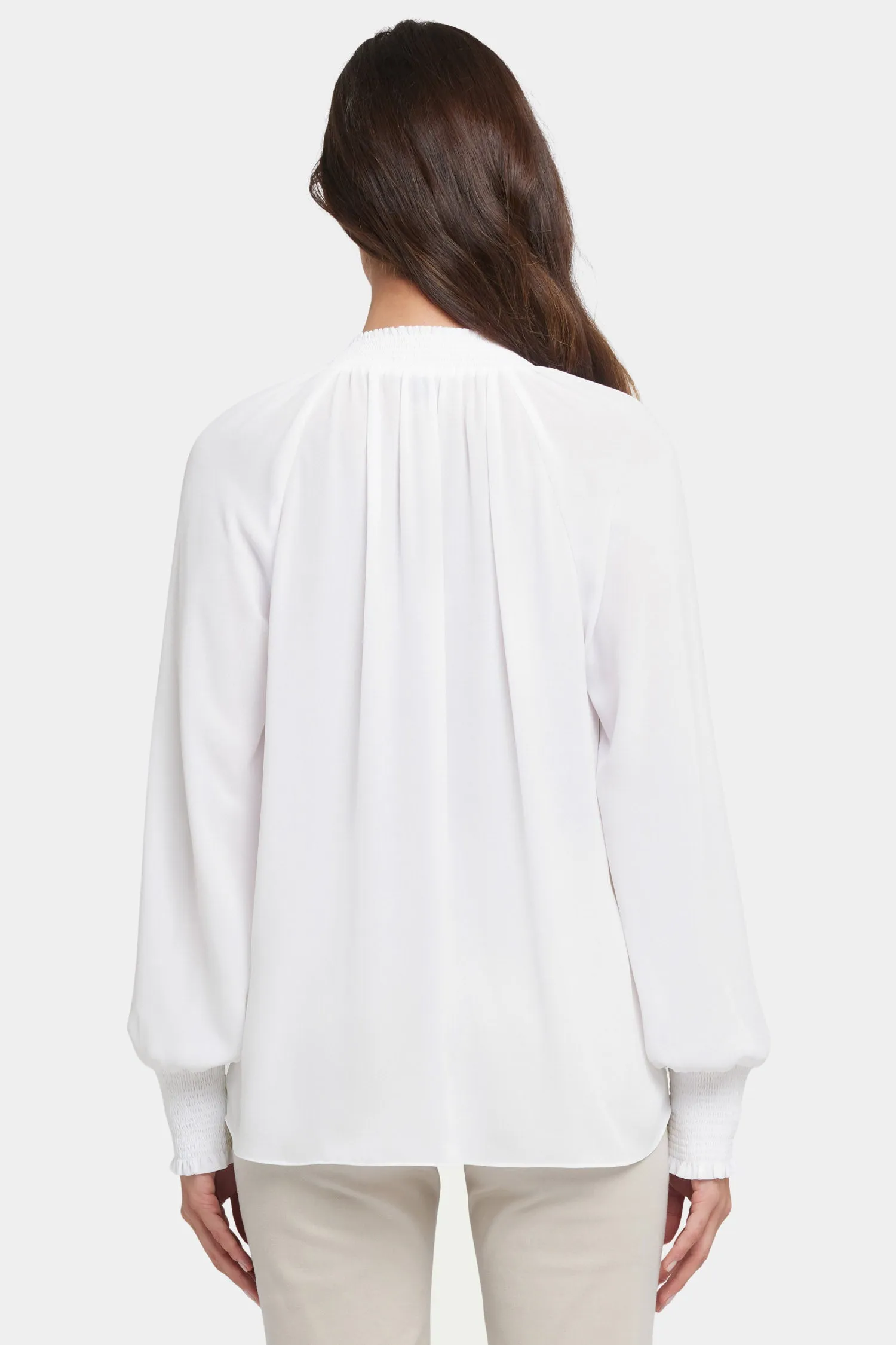 Gemma Blouse - Optic White sold by NYDJ product image thumbnail 3