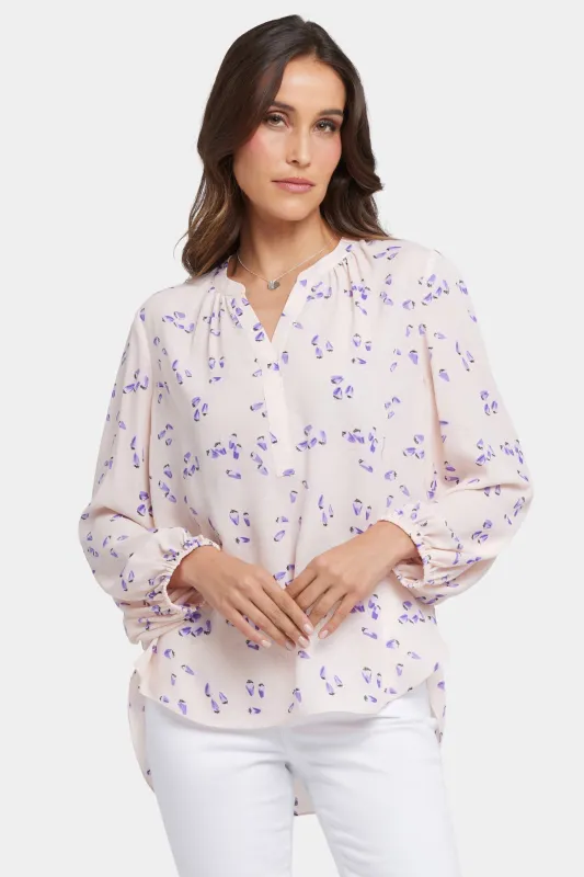 Puff Sleeved Popover Top - Serra de Mar sold by NYDJ