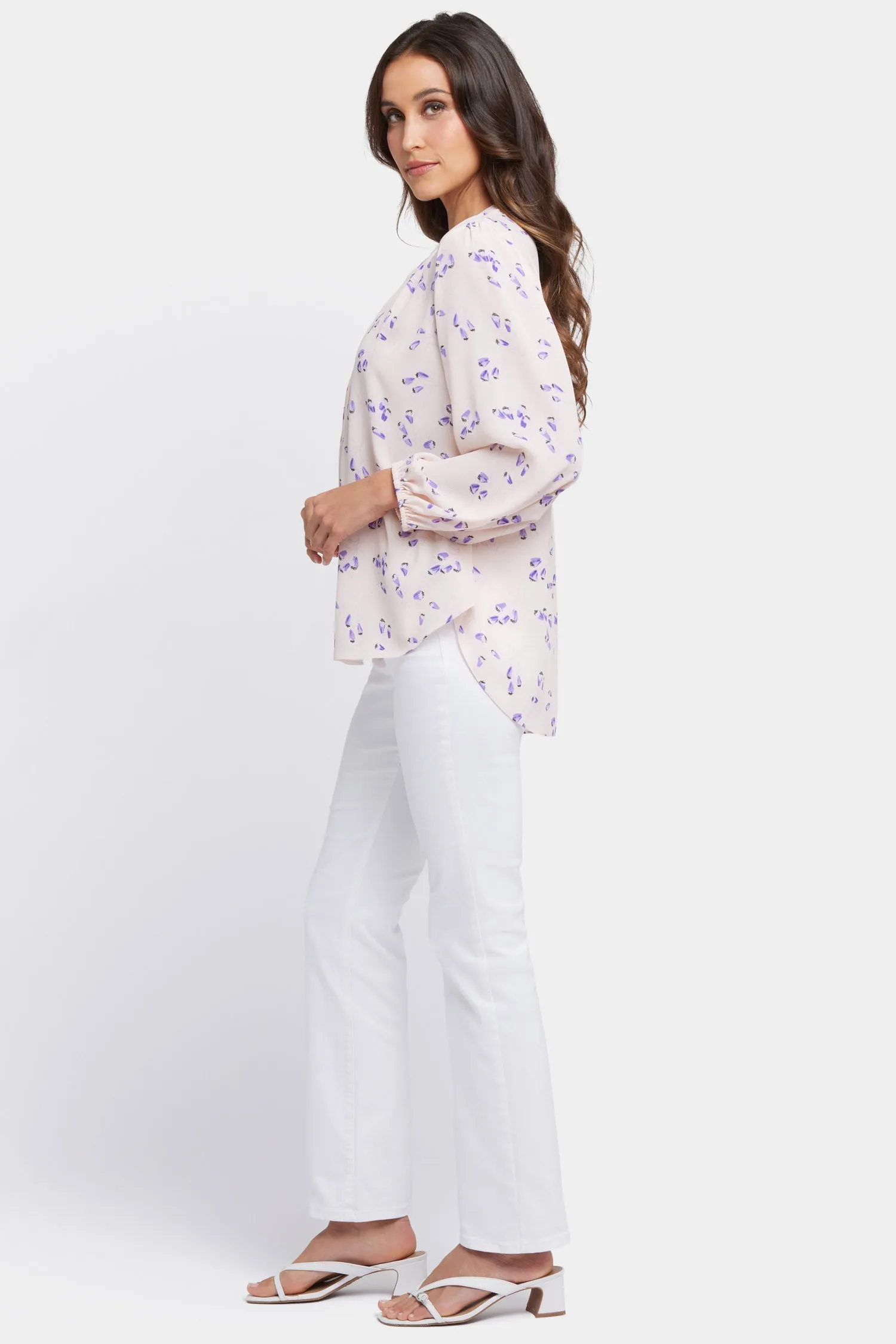 Puff Sleeved Popover Top - Serra de Mar sold by NYDJ product image thumbnail 2