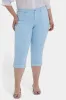Marilyn Straight Crop Jeans In Plus Size - Aquatic sold by NYDJ