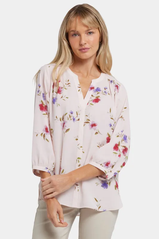 Pintuck Blouse - Lleida sold by NYDJ