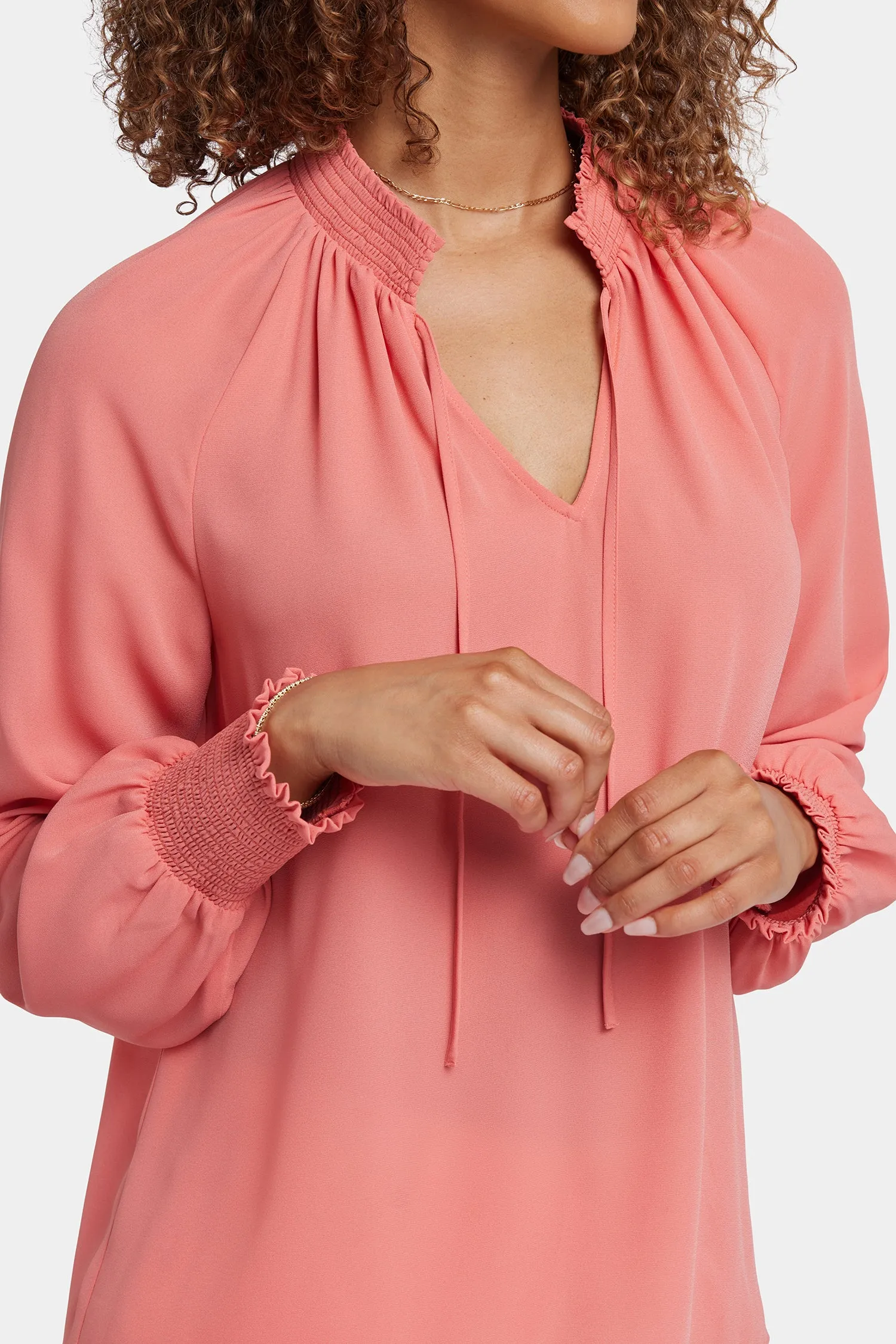 Gemma Blouse - Coral Haze sold by NYDJ product image thumbnail 2