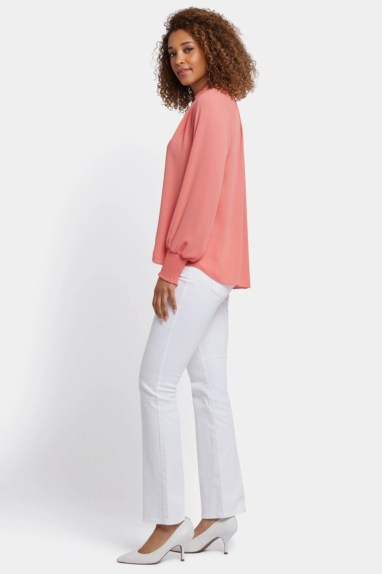 Gemma Blouse - Coral Haze sold by NYDJ product image thumbnail 4