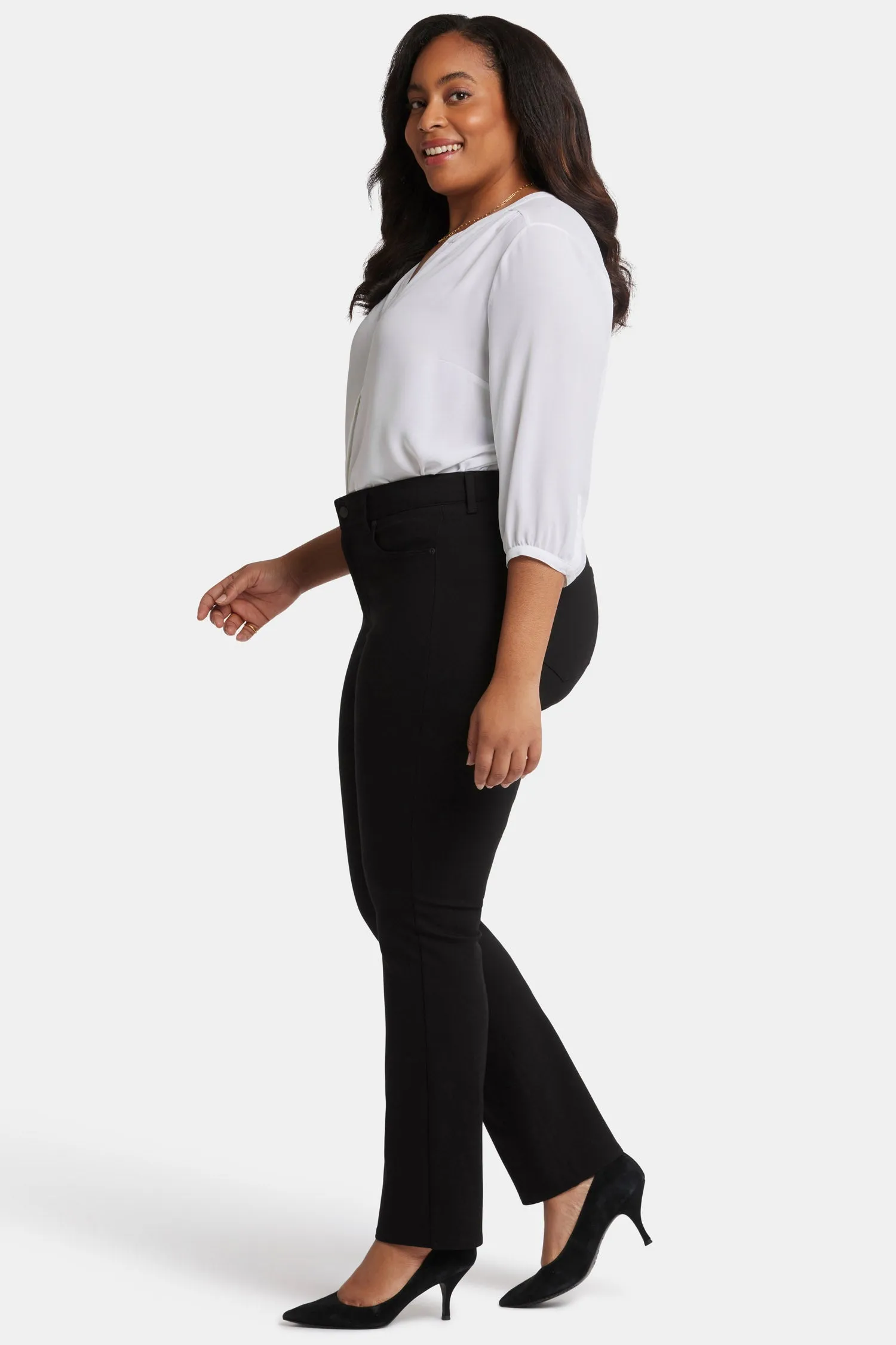 Marilyn Straight Pants In Plus Size - Black sold by NYDJ product image thumbnail 5