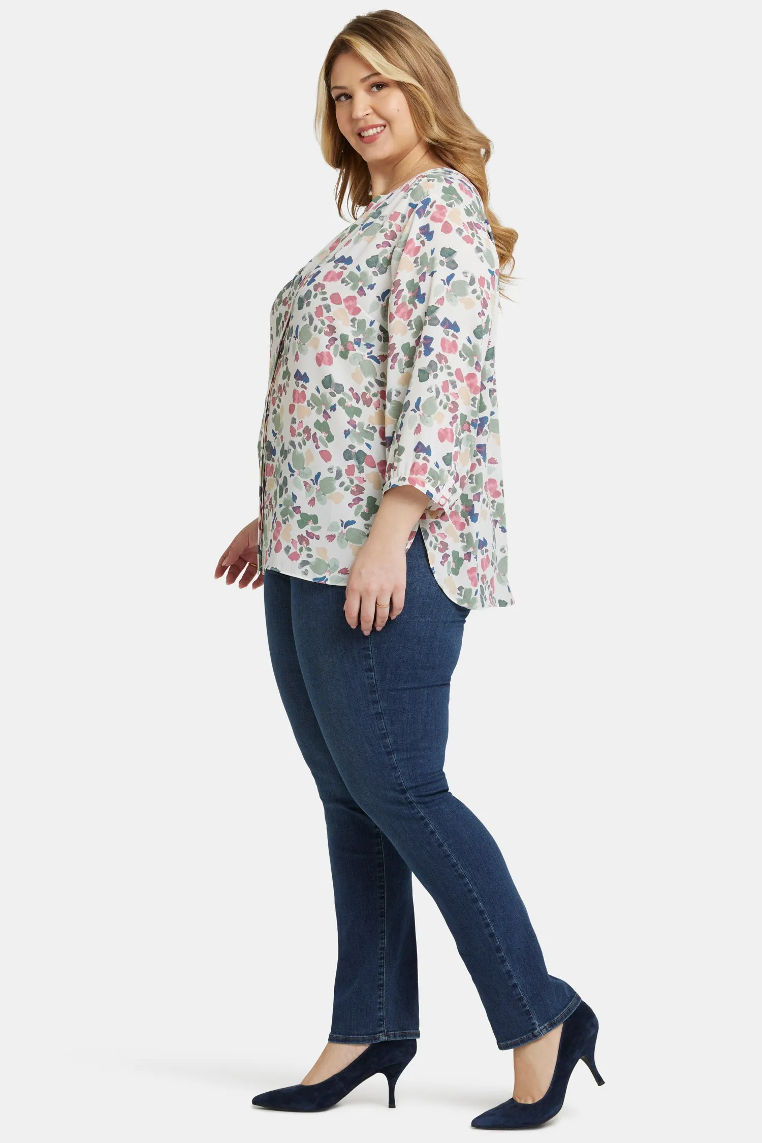 Pintuck Blouse In Plus Size - Illiana sold by NYDJ product image thumbnail 3