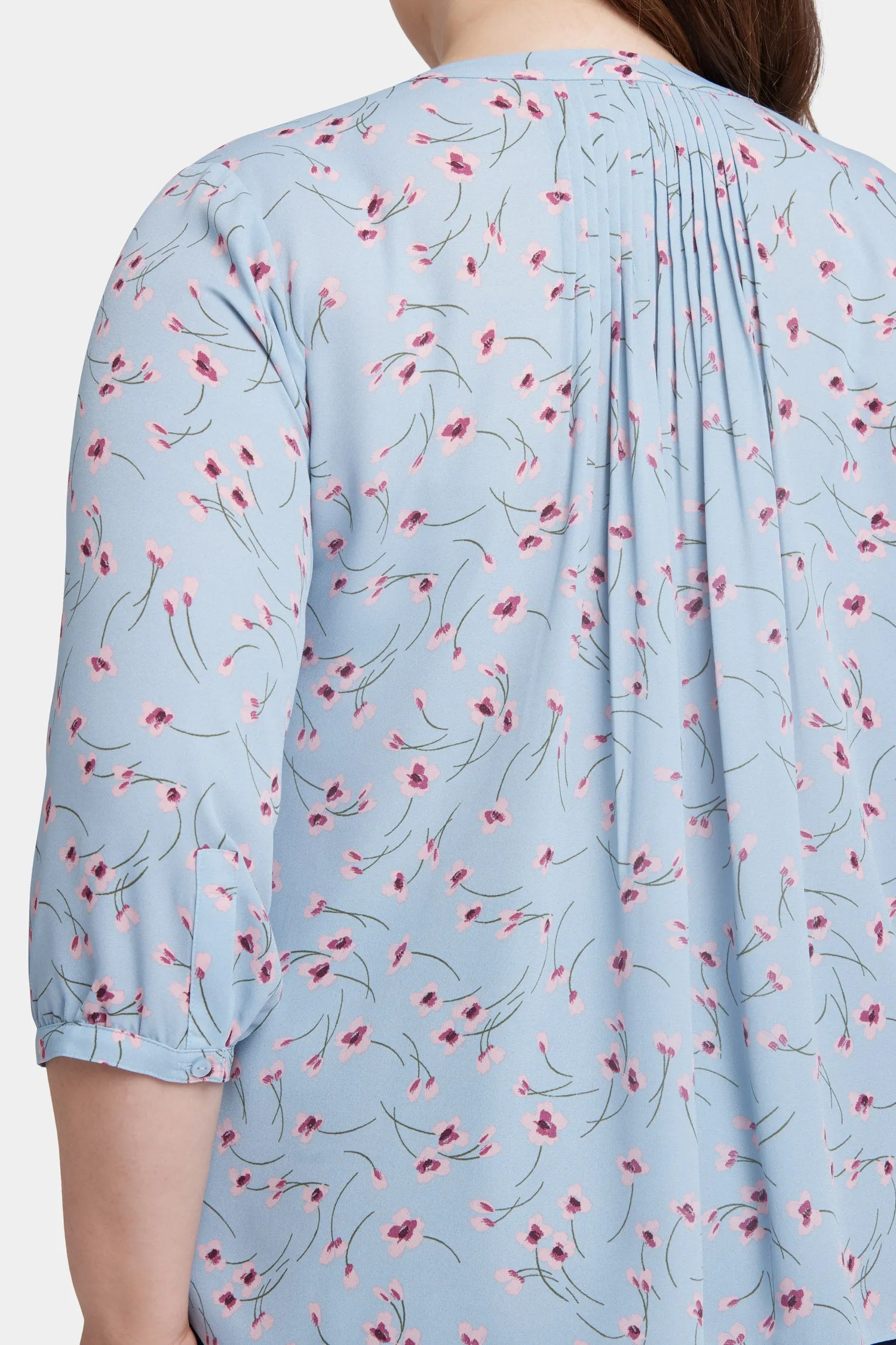 Pintuck Blouse In Plus Size - Mountain Petals sold by NYDJ product image thumbnail 2