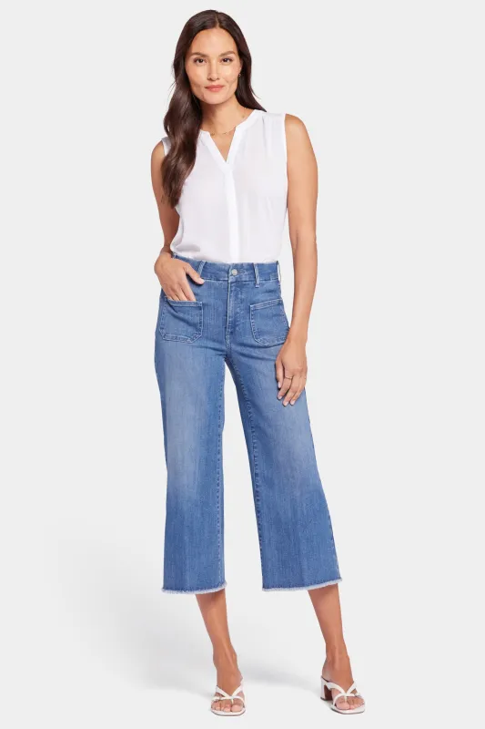 Patchie Wide Leg Capri Jeans - Compass sold by NYDJ