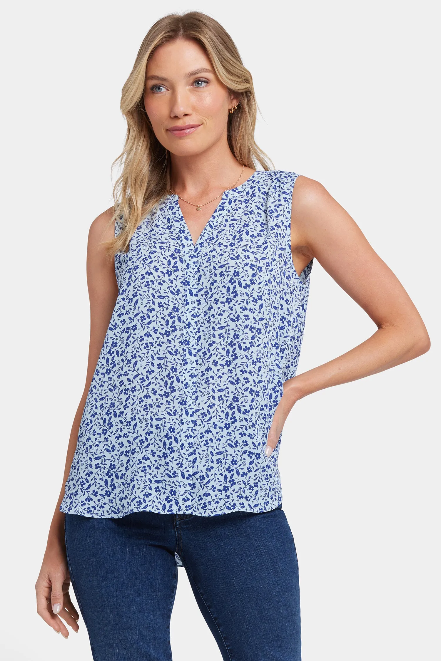 Sleeveless Pintuck Blouse - Placida sold by NYDJ