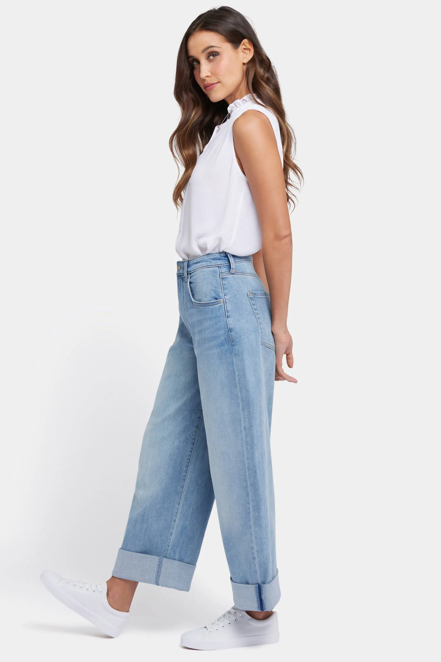Renee Baggy Wide Leg Jeans - Santiago Sea sold by NYDJ product image thumbnail 5