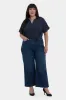 Brodi Wide Leg Ankle Jeans In Plus Size - Ibiza Blues sold by NYDJ