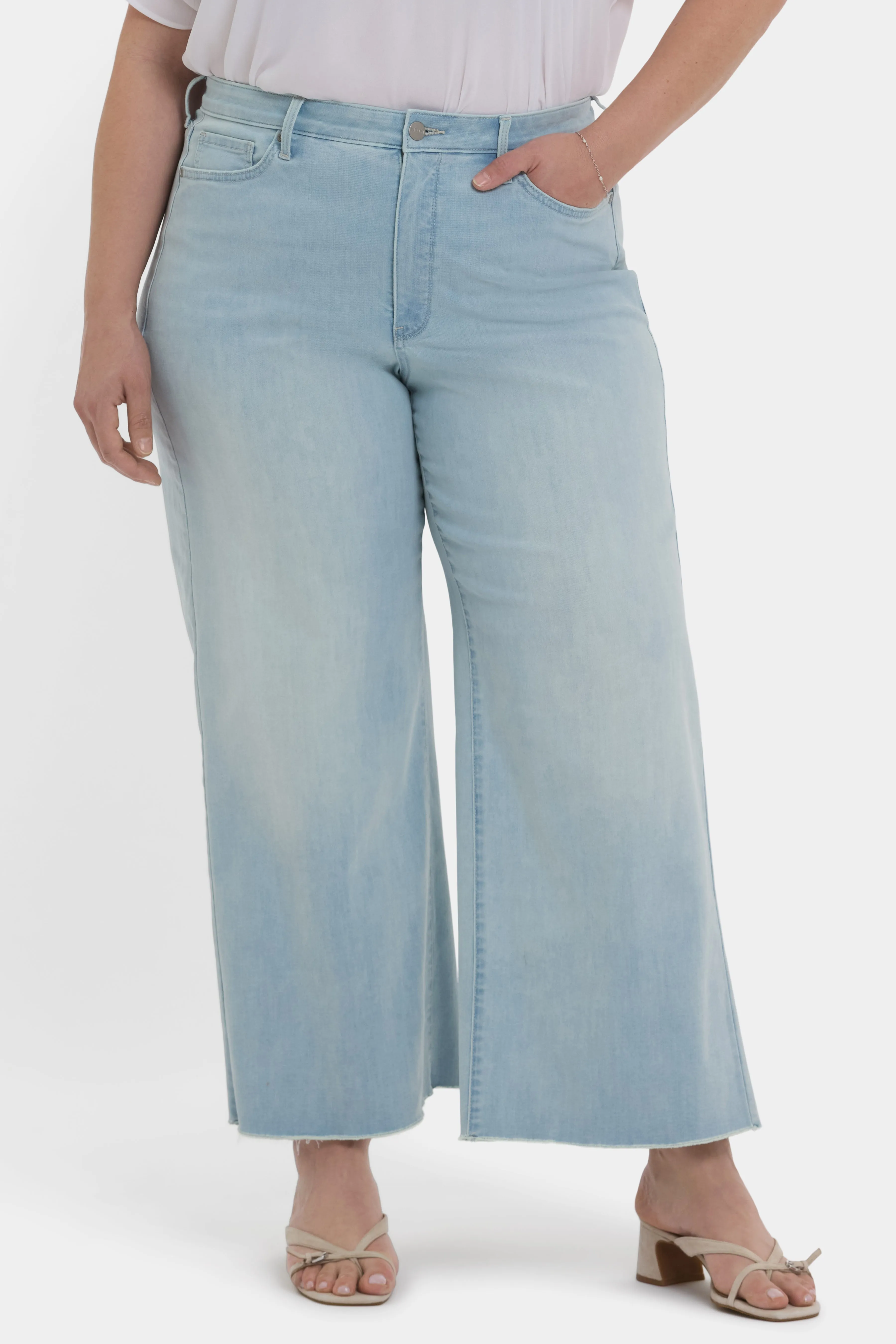 Brodi Wide Leg Ankle Jeans In Plus Size - Clear Waters sold by NYDJ product image thumbnail 5