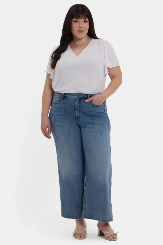 Brodi Wide Leg Ankle Jeans In Plus Size - Barcelona Breeze sold by NYDJ