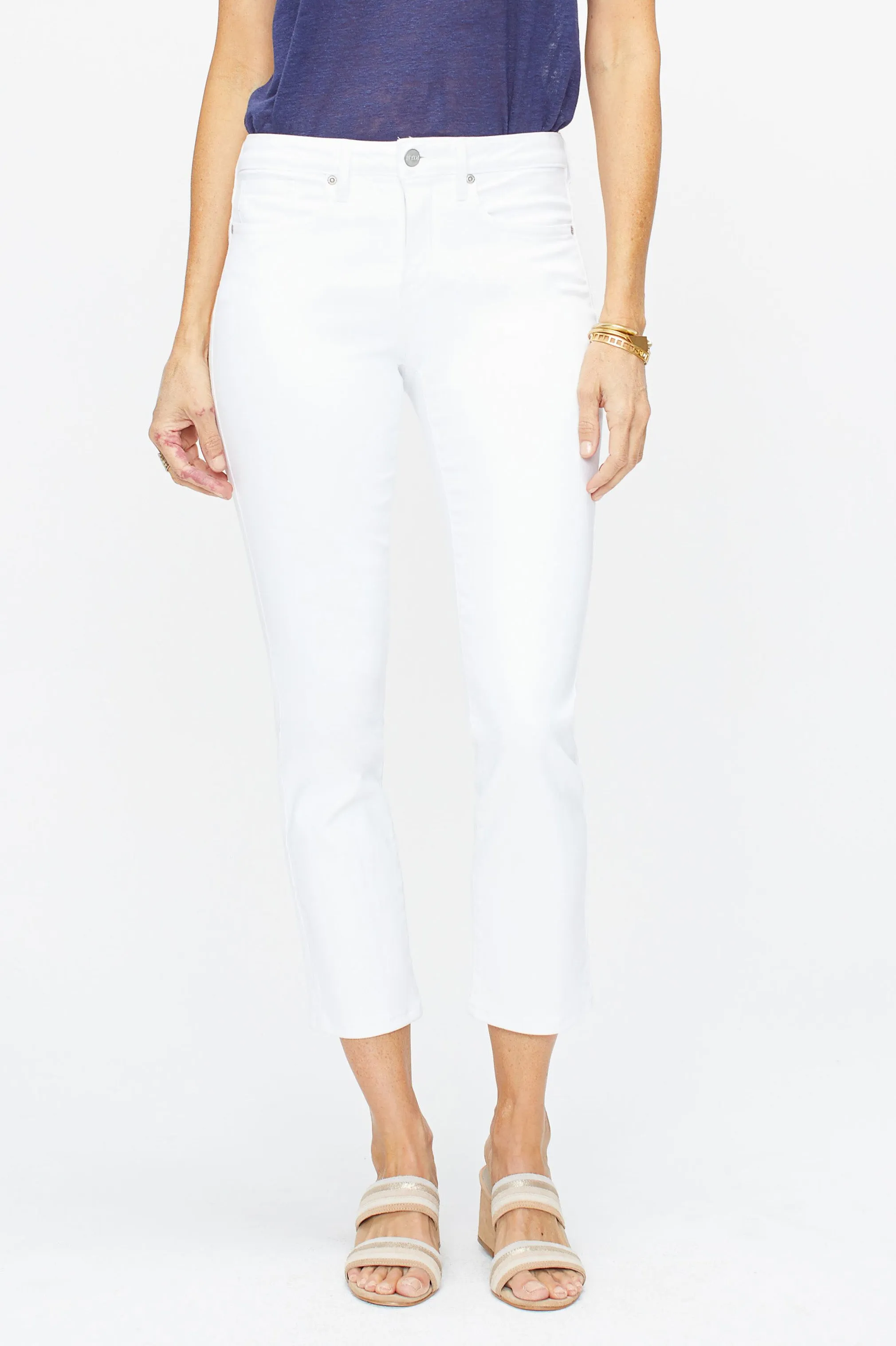 Sheri Slim Ankle Jeans In Petite - Optic White sold by NYDJ