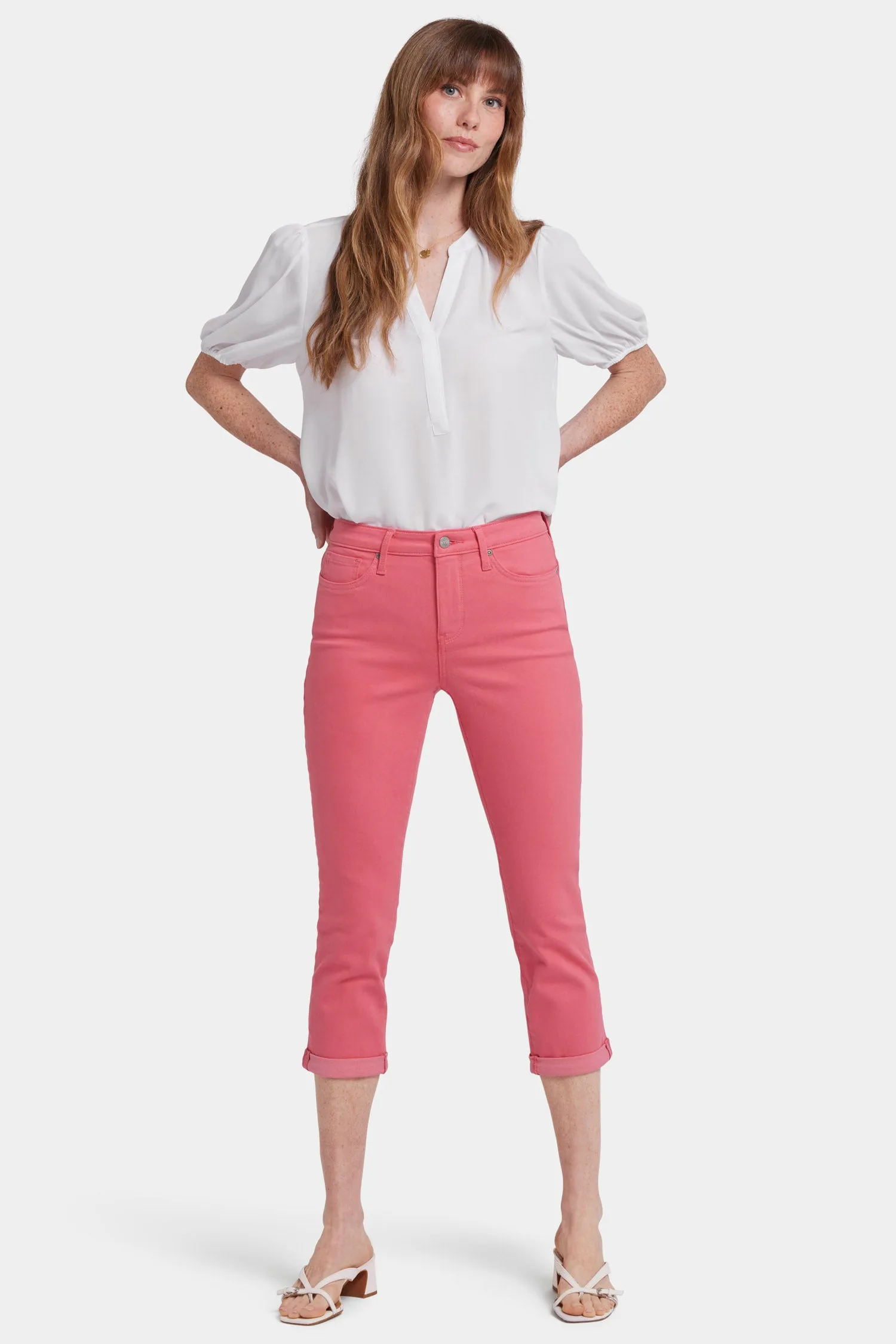 Chloe Skinny Capri Jeans - Spiced Coral sold by NYDJ product image thumbnail 5