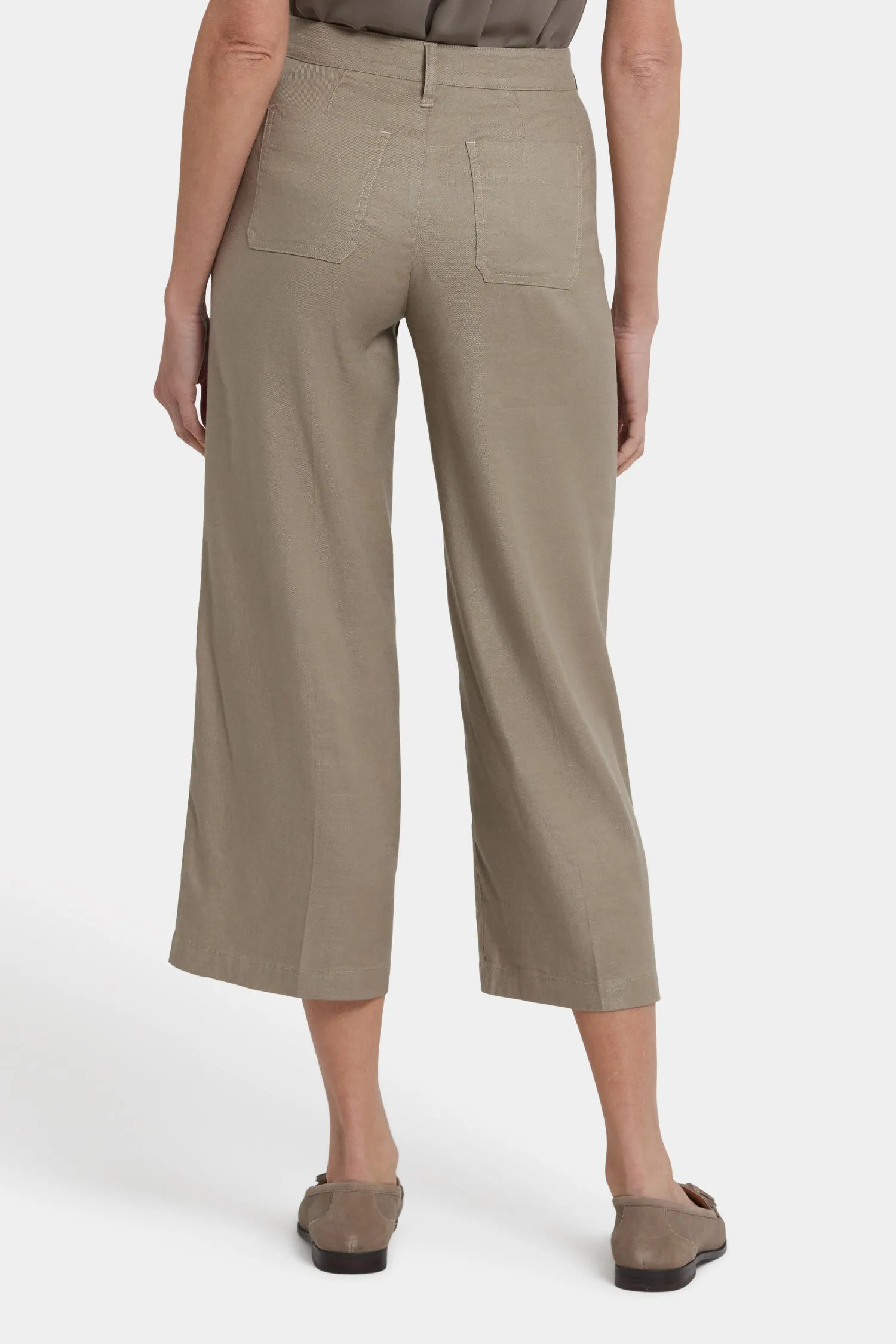 Wide Leg Cargo Capri Pants - Saddlewood sold by NYDJ product image thumbnail 2