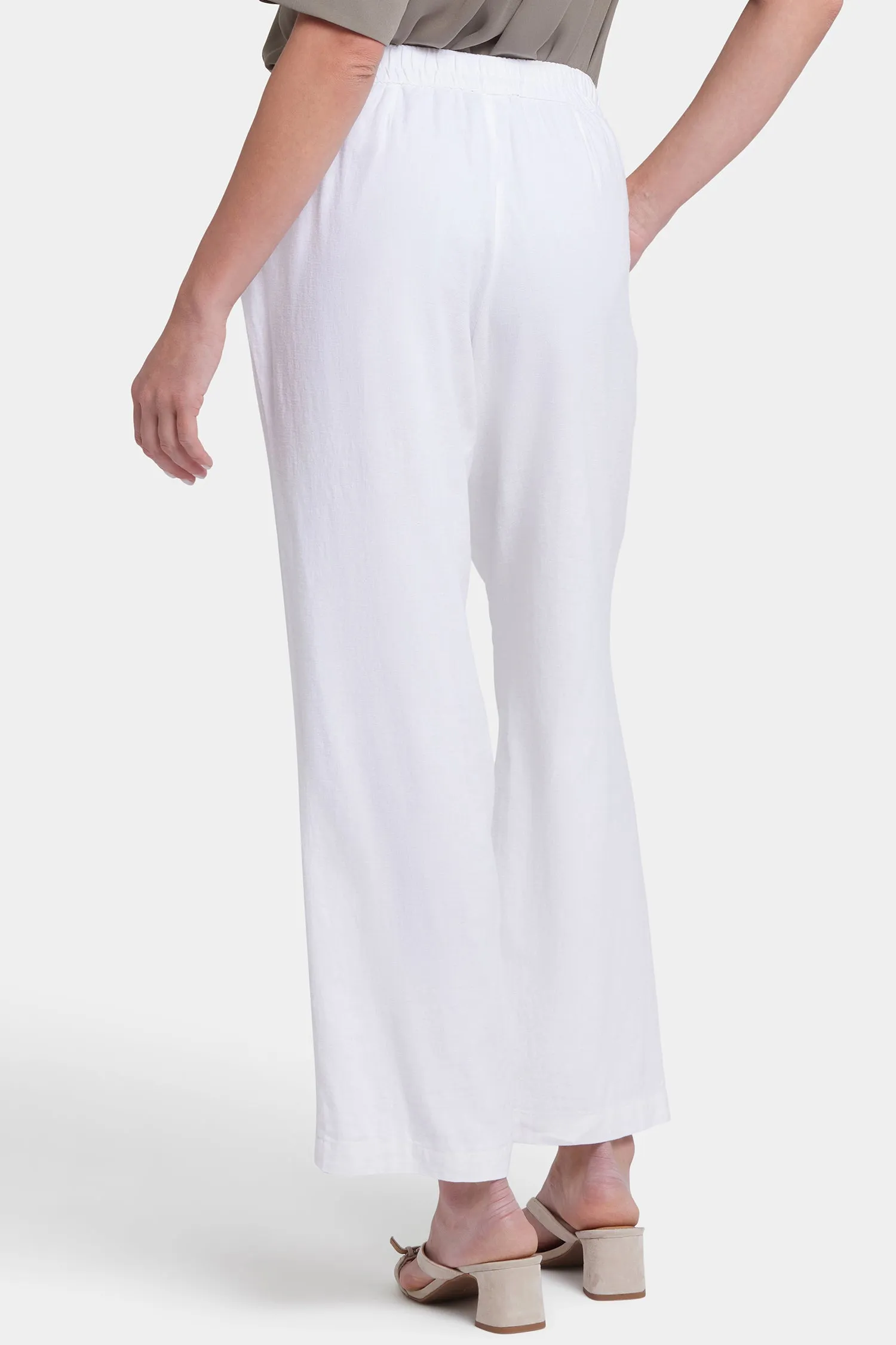 Relaxed Drawstring Pull-On Pants - White sold by NYDJ product image thumbnail 2
