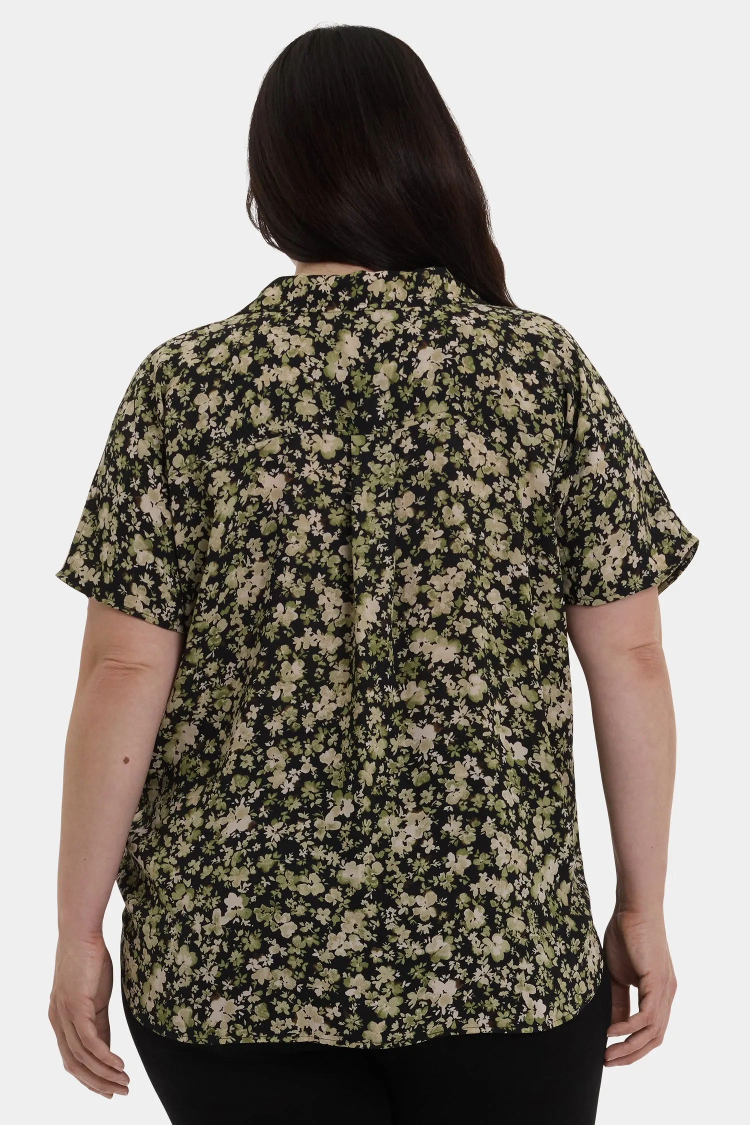 Becky Short Sleeved Blouse In Plus Size - Granada Garden sold by NYDJ product image thumbnail 2