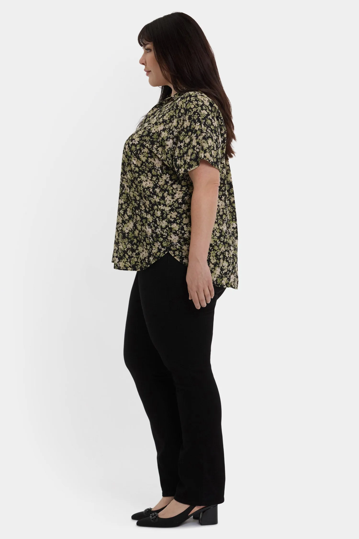 Becky Short Sleeved Blouse In Plus Size - Granada Garden sold by NYDJ product image thumbnail 3