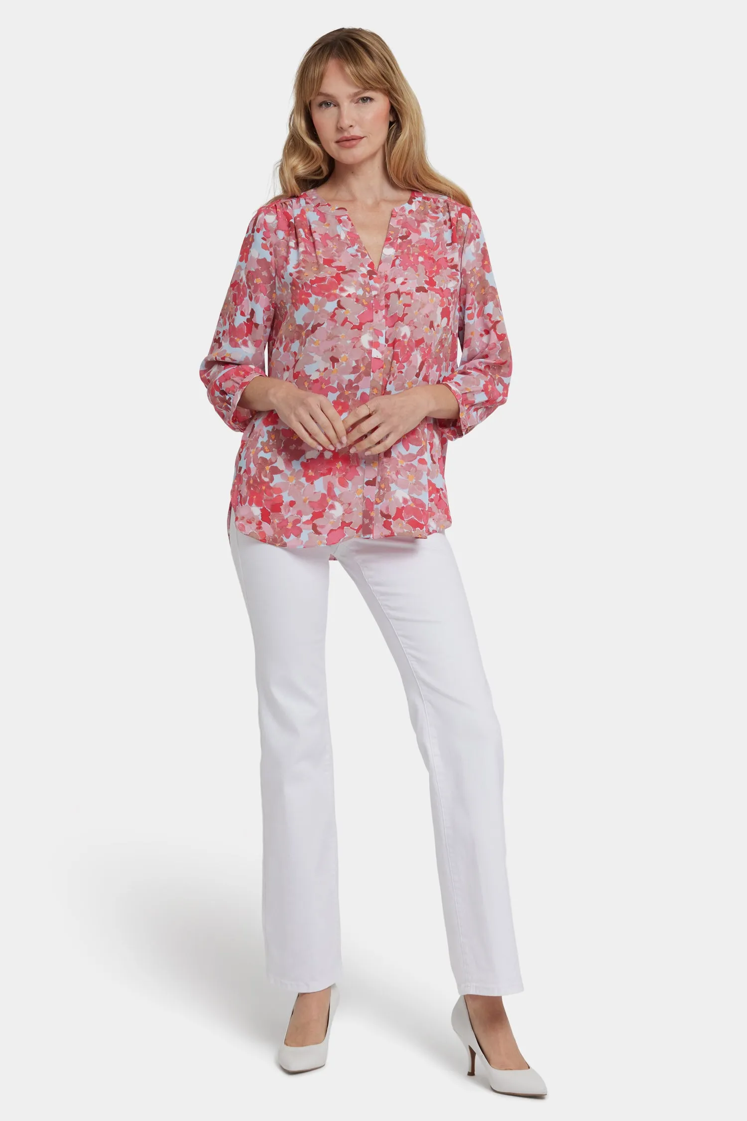 Pintuck Blouse - Luciana sold by NYDJ product image thumbnail 5