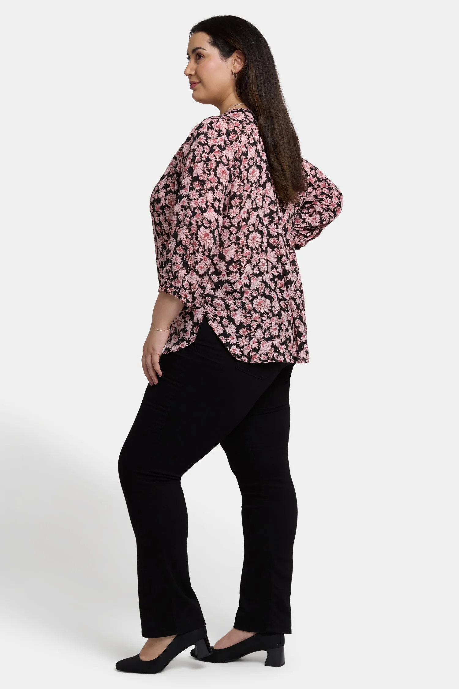 Pintuck Blouse In Plus Size - Lilla Garden sold by NYDJ product image thumbnail 3