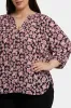 Pintuck Blouse In Plus Size - Lilla Garden sold by NYDJ