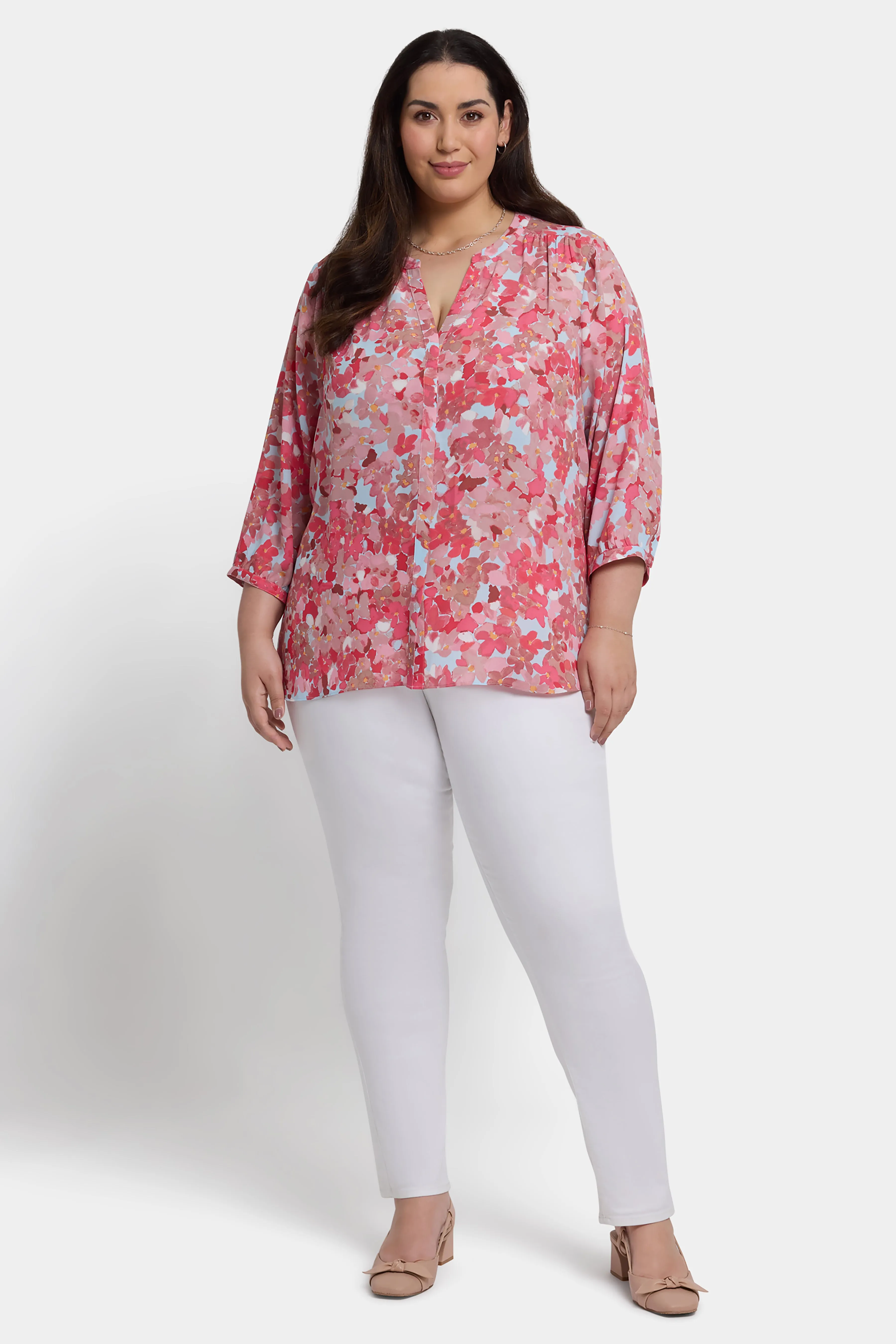 Pintuck Blouse In Plus Size - Luciana sold by NYDJ product image thumbnail 4